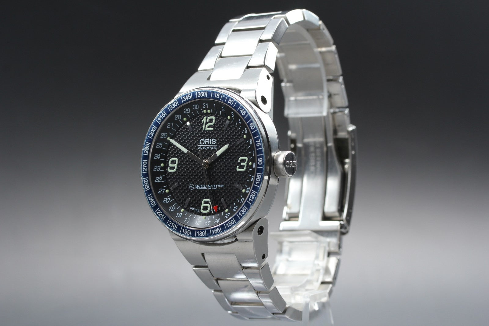 ORIS Williams F1 Team Pointer Date 7585 Automatic Men's Watch 42mm JAPAN Box