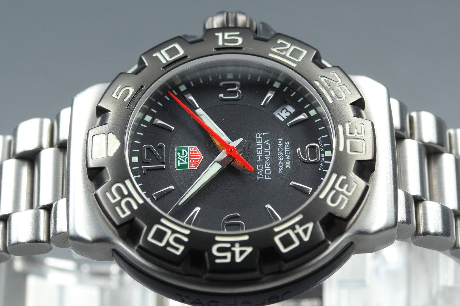 New Batt TAG Heuer Formula 1 WAC1110-0 Quartz Black Men's Watch 40mm JAPAN Box