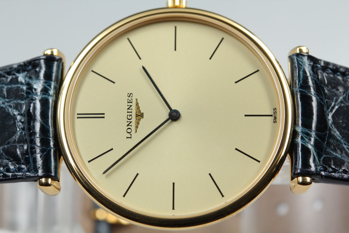 LONGINES La Grande Classique L4.635.2 Quartz Gold Women's Watch 33mm JAPAN Box