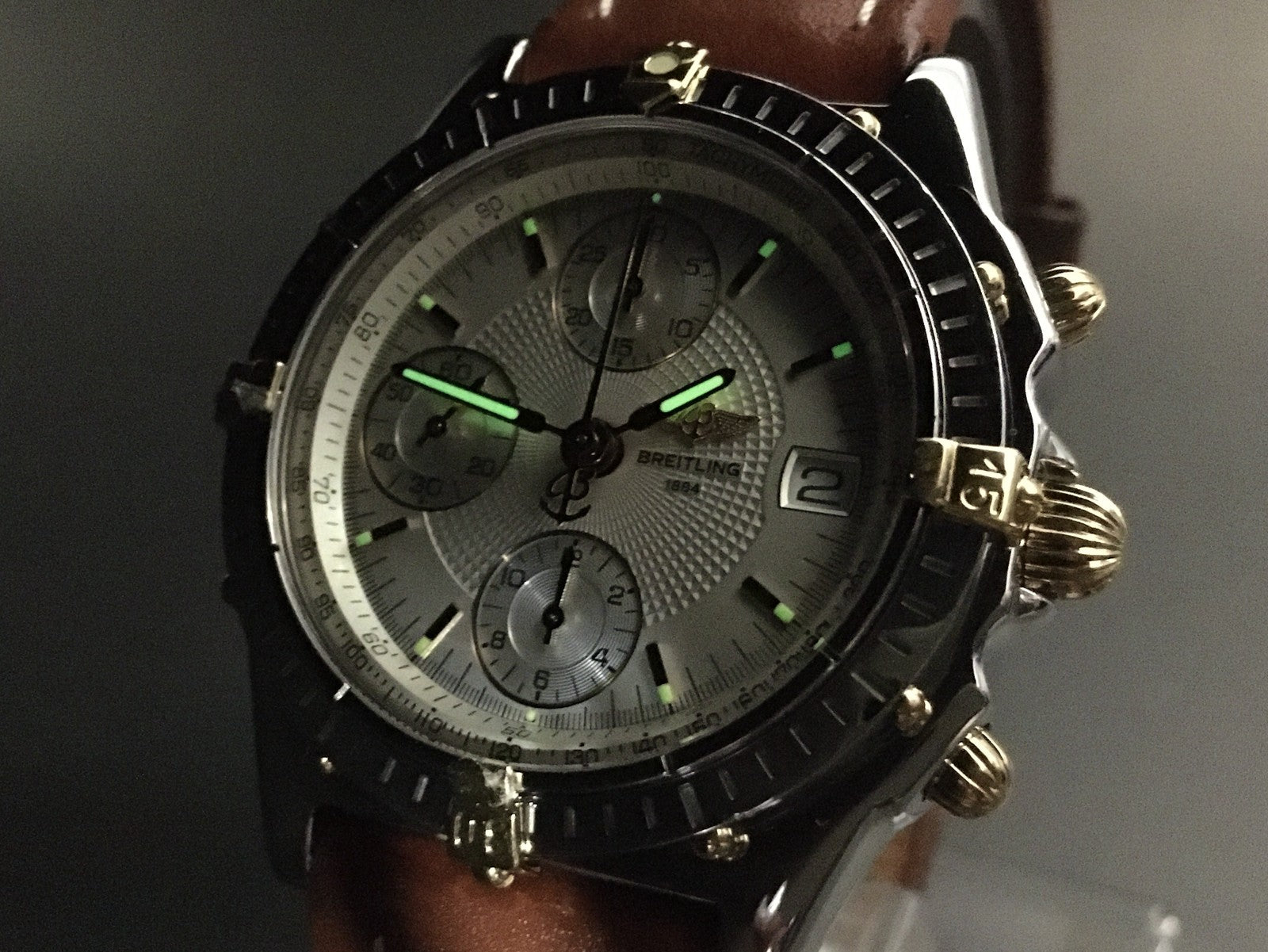 Exc+5 Box BREITLING Chronomat Bicolore B13050.1 Chronograph 39mm AT Men's Watch