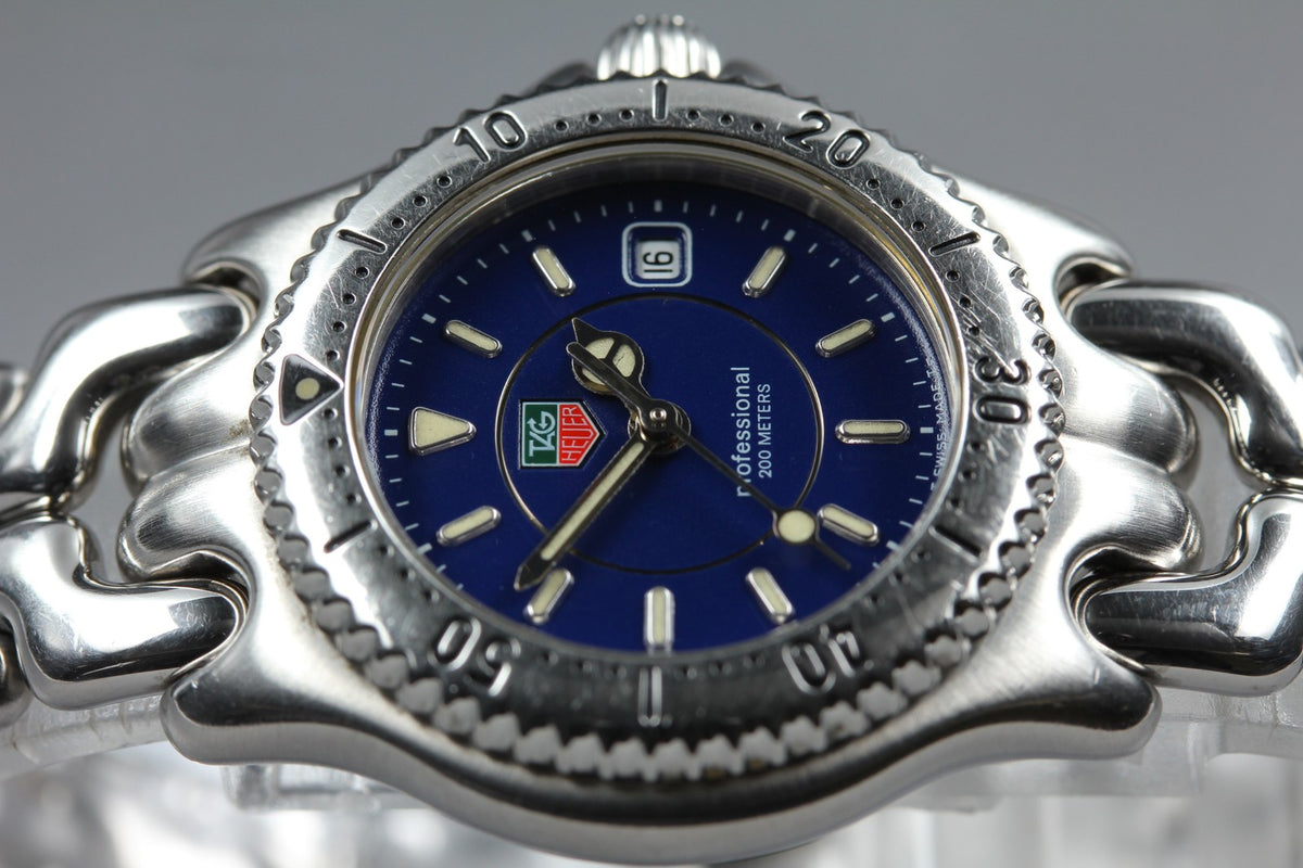 TAG HEUER SEL Professional WG131A Quartz Blue Dial Women's Watch 28mm From JAPAN