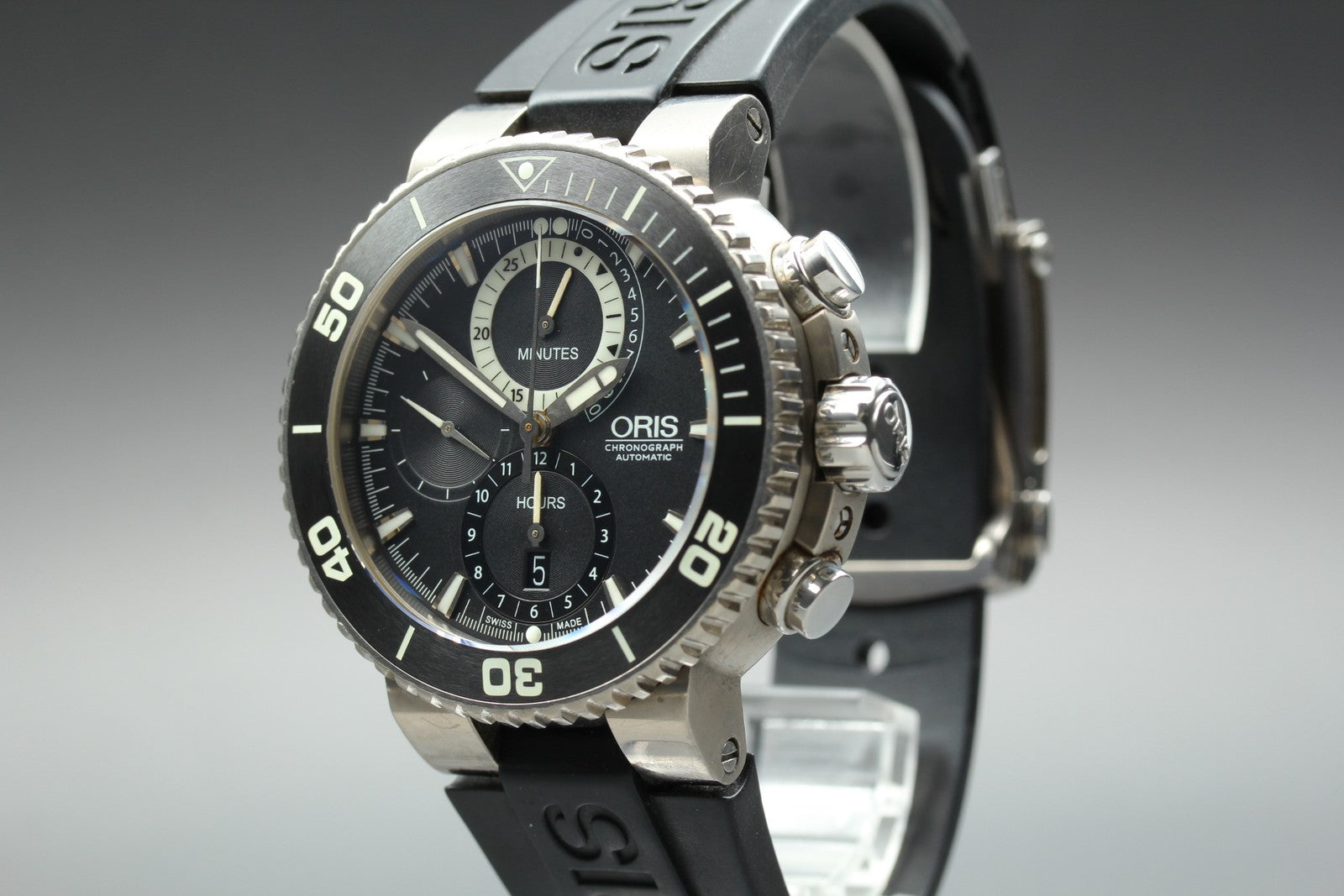 ORIS Carlos Coste Cenote Titanium 7655-71 Automatic Black Men's Watch 46mm Exc+5