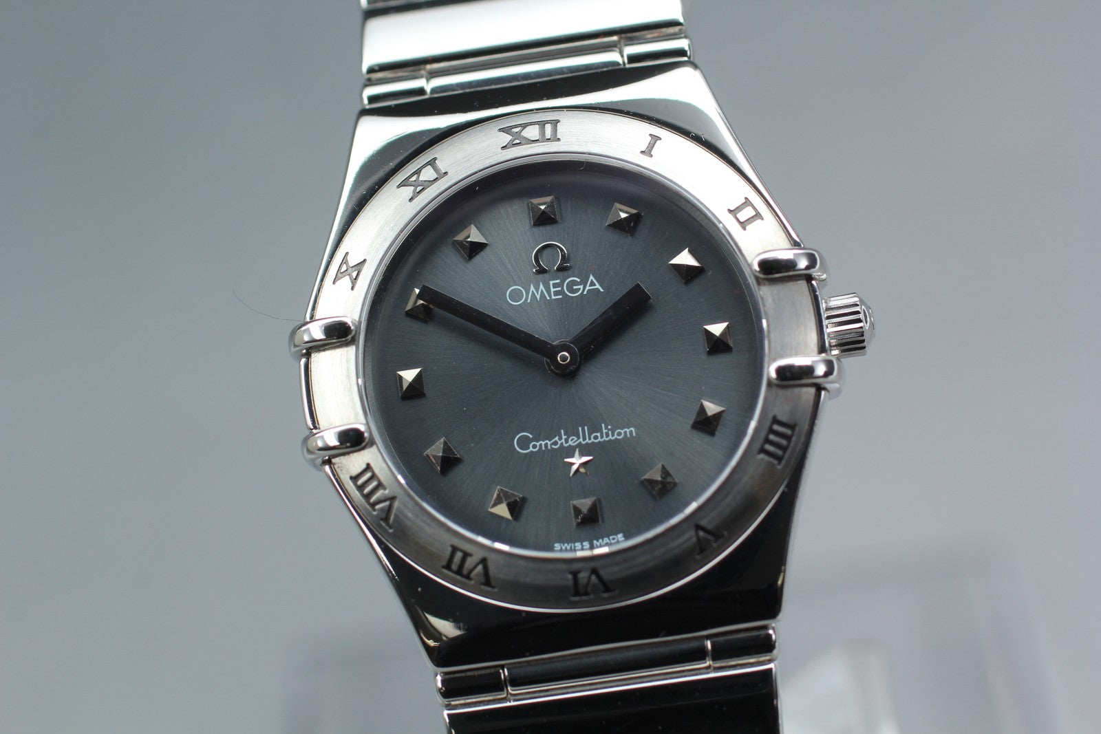 OMEGA Constellation My Choice 1571.51 Quartz Gray Ladies Watch 25mm JAPAN Box