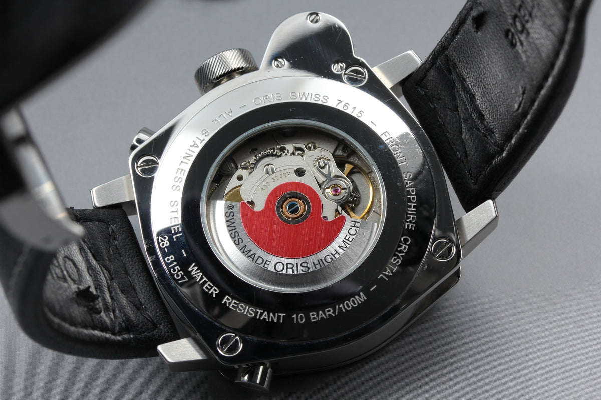 ORIS BC4 Flight Timer 7615 Automatic Black Dial Men's Watch 43mm JAPAN
