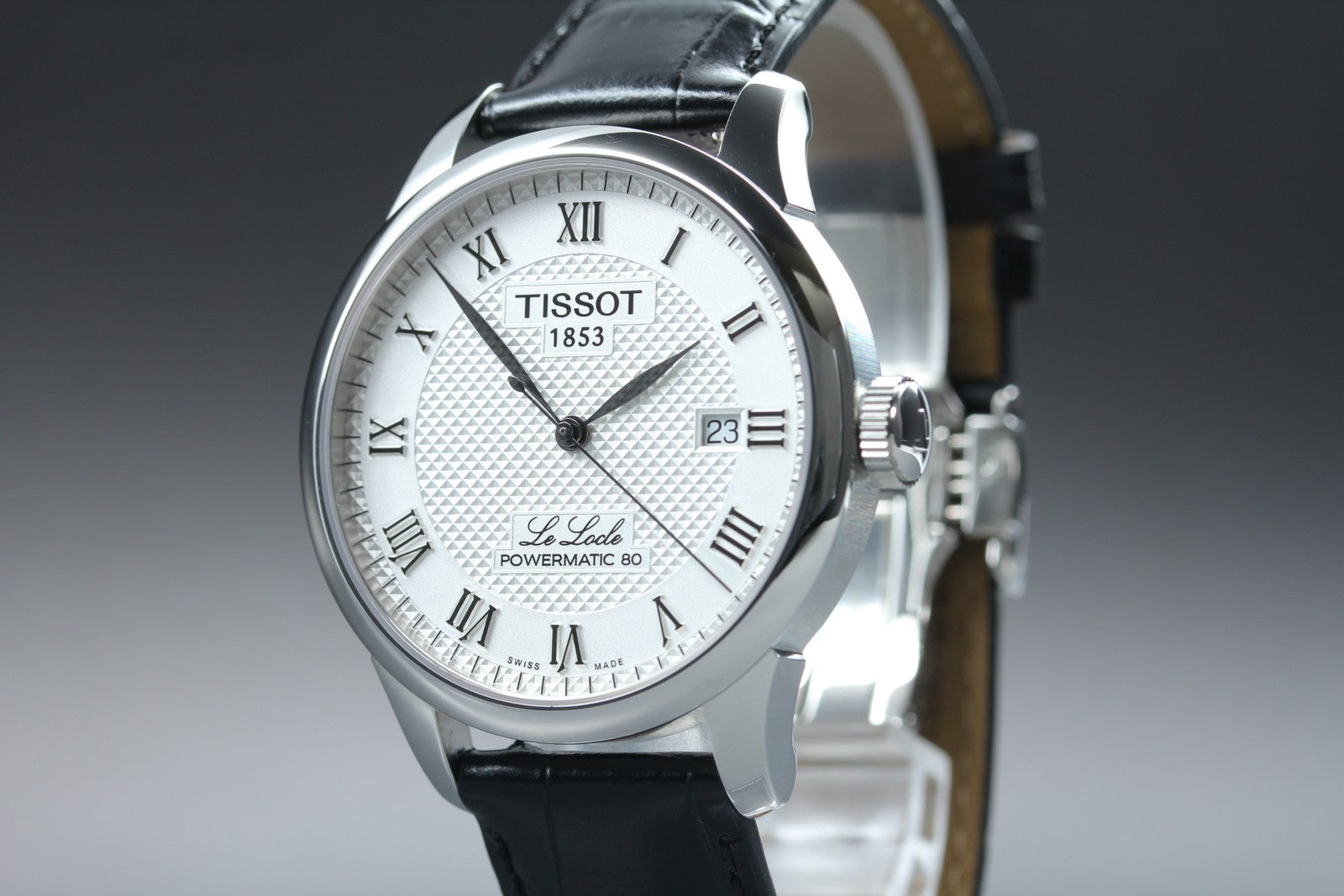 TISSOT Le Locle Powermatic 80 T006407B Automatic Date Men's Watch 39mm JAPAN Box