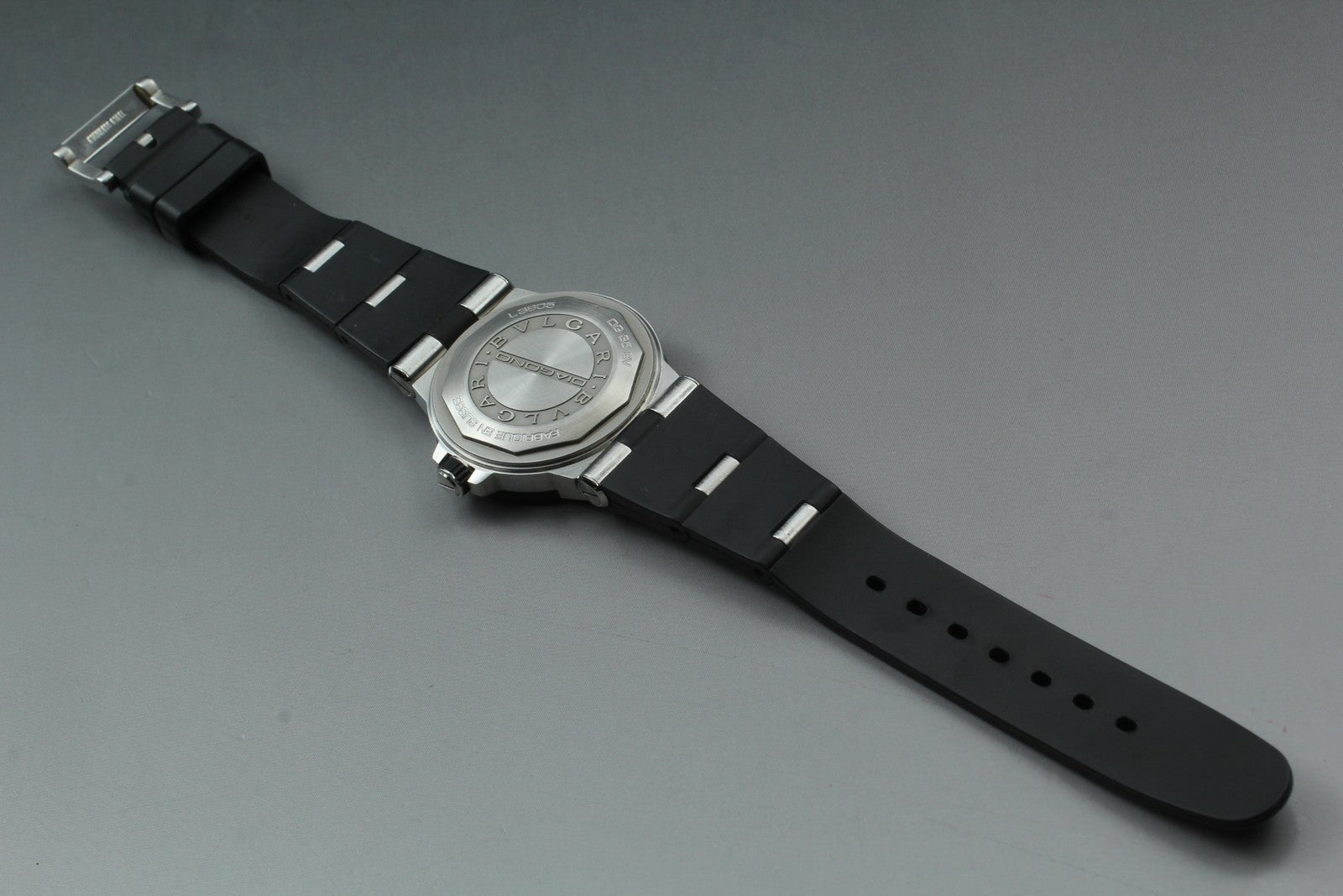 BVLGARI Diagono DG35SV Black Dial Automatic Men's Watch 36mm JAPAN