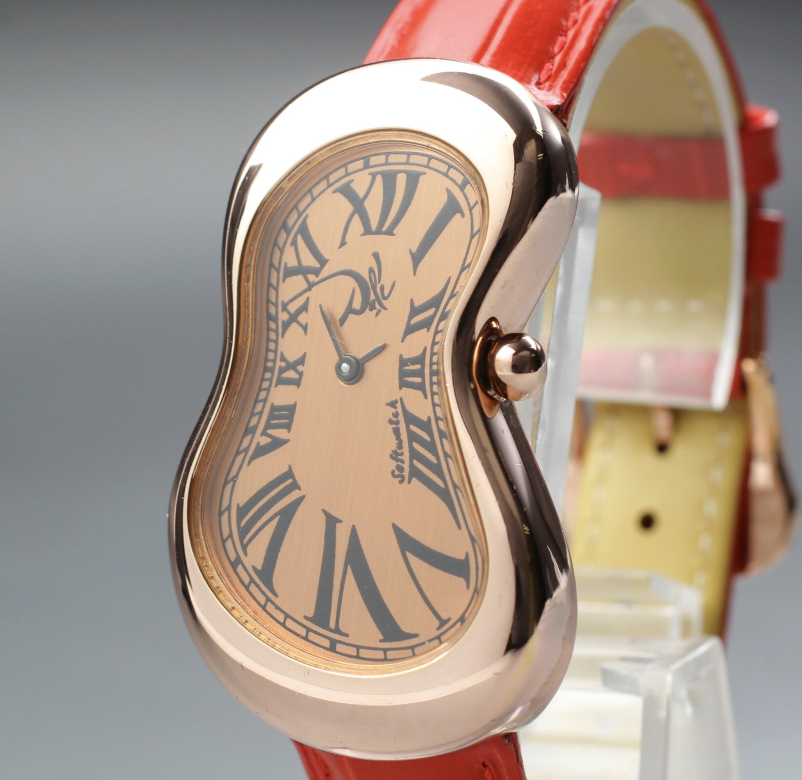 Salvador Dali softwatch 022146 Gold Red 26mm Exaequo Unisex Quartz Watch