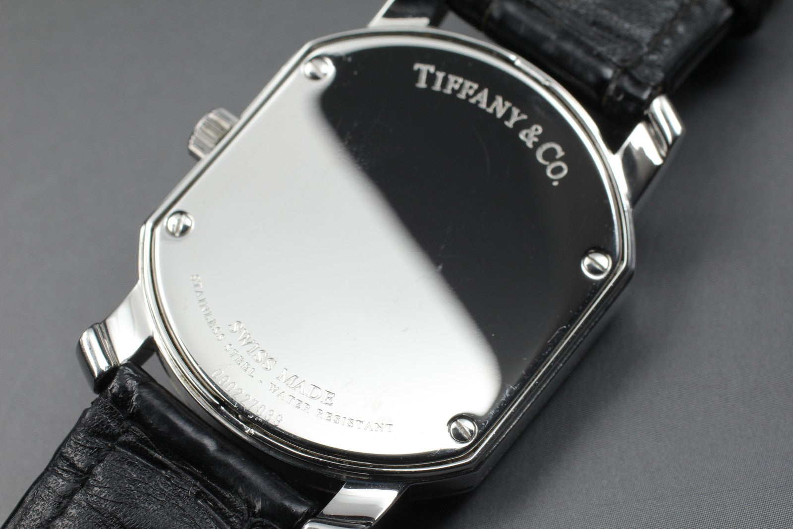 TIFFANY&Co. Mark coupe Silver Quartz Small Second Men's Watch 32mm JAPAN