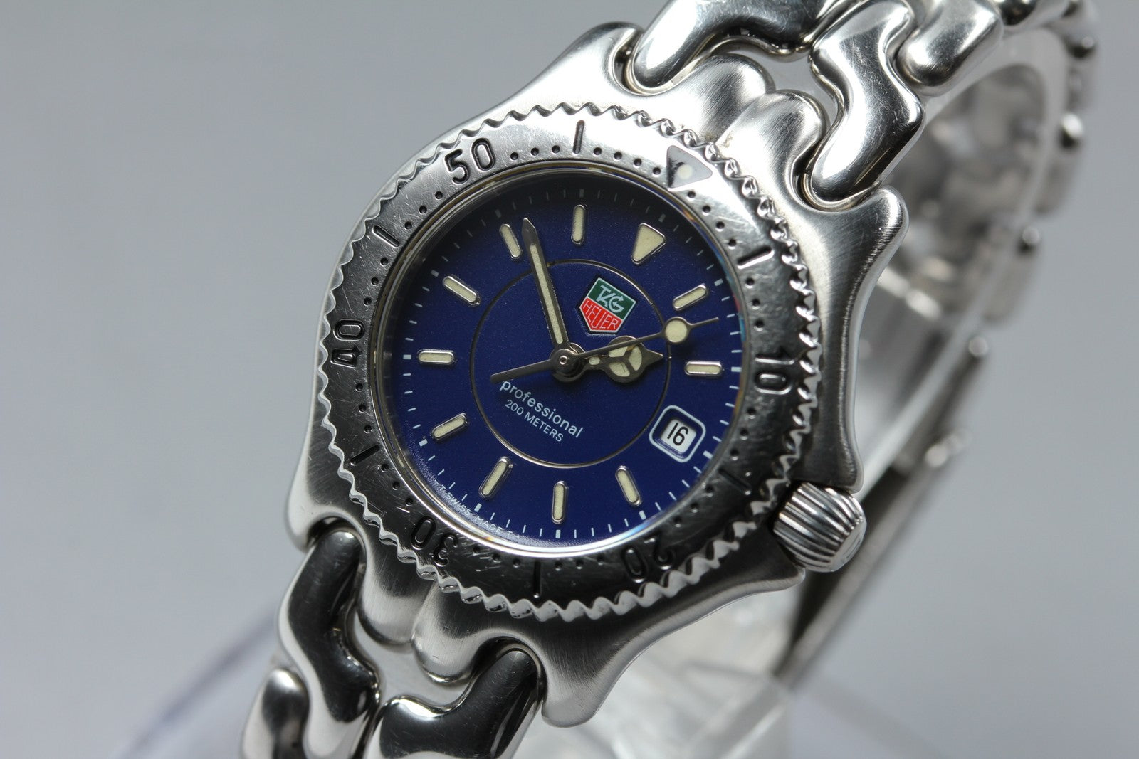 TAG HEUER SEL Professional WG131A Quartz Blue Dial Women's Watch 28mm From JAPAN