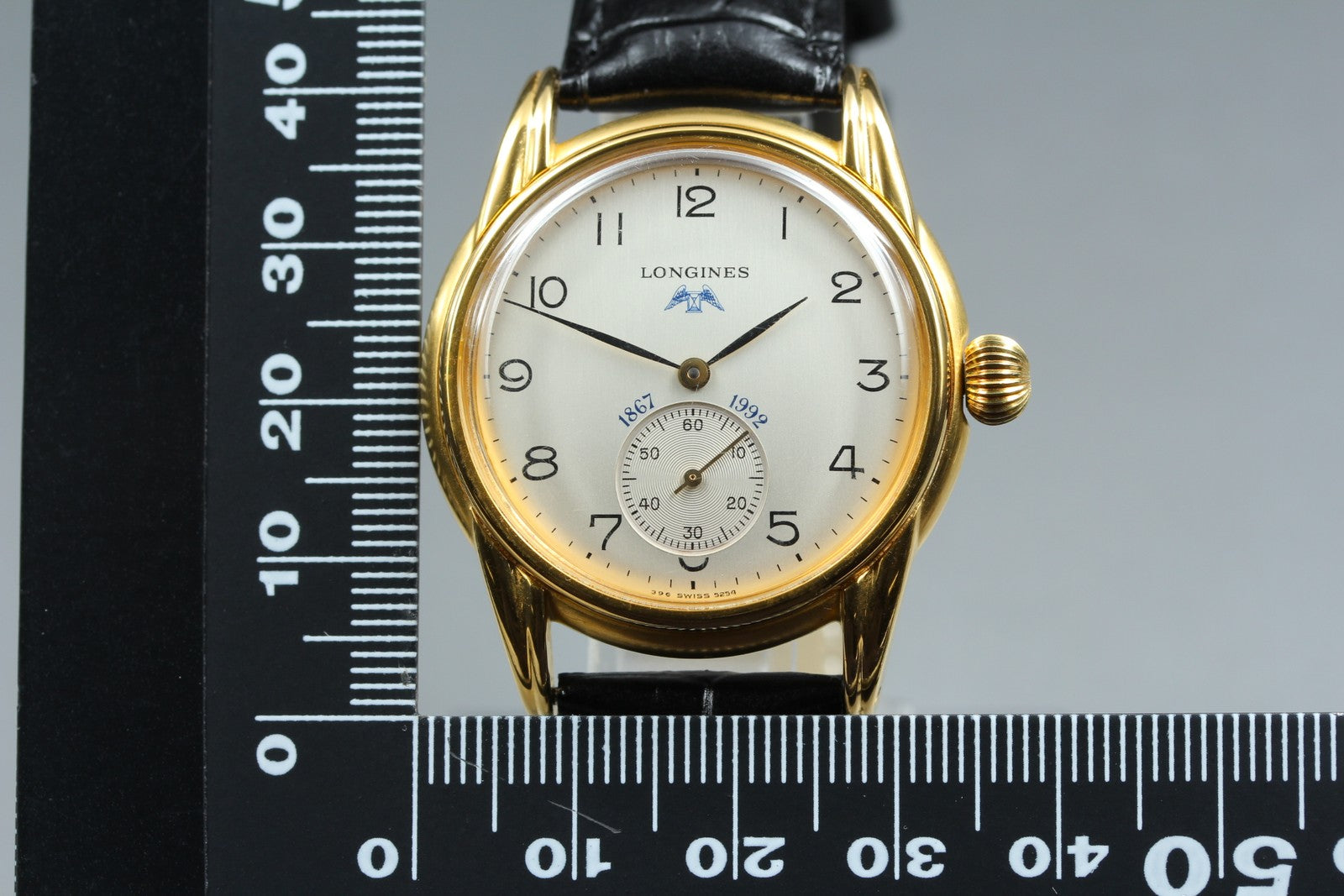 Vintage LONGINES Longines 125th Anniversary 5254 Manual Men's Watch 33mm JAPAN