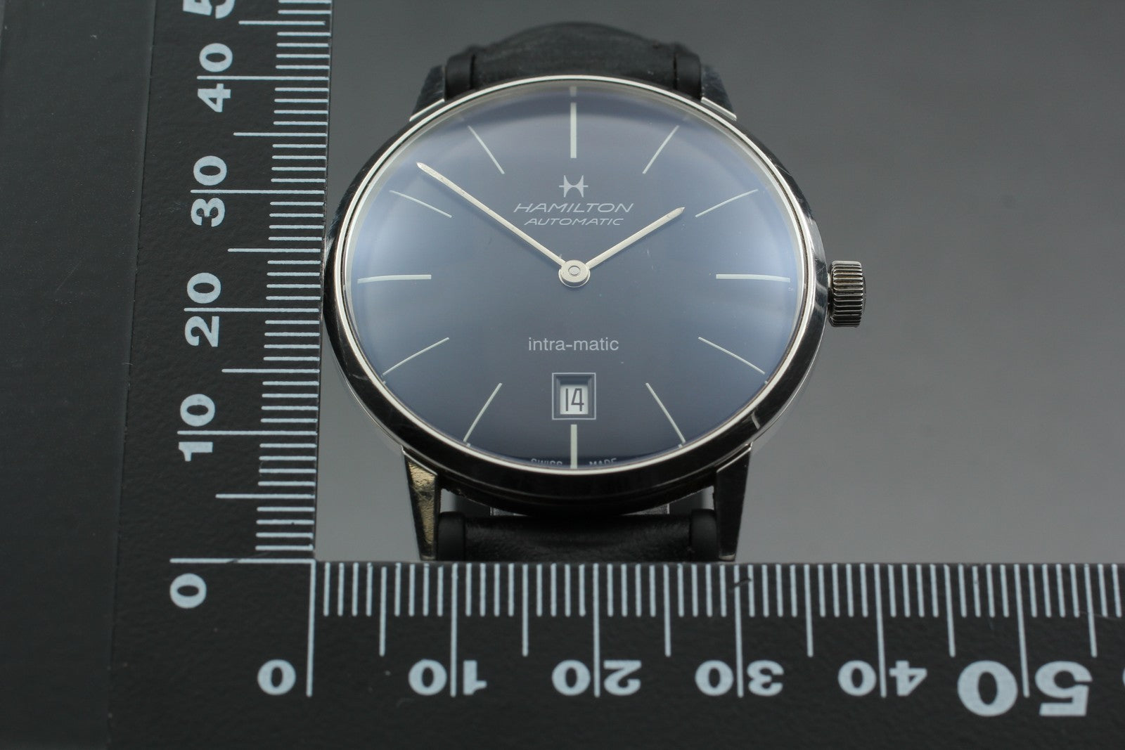 Hamilton Intra-Matic H384551 Black Automatic Men's Watch 38mm JAPAN Box