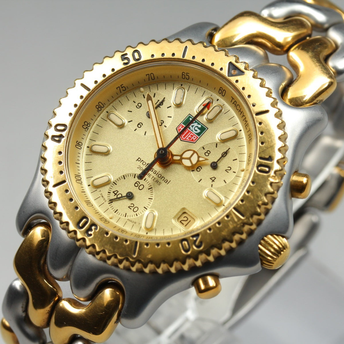 TAG HEUER S/el Professional 200 Chronograph S35.406 Quartz Men's Watch 38mm JP