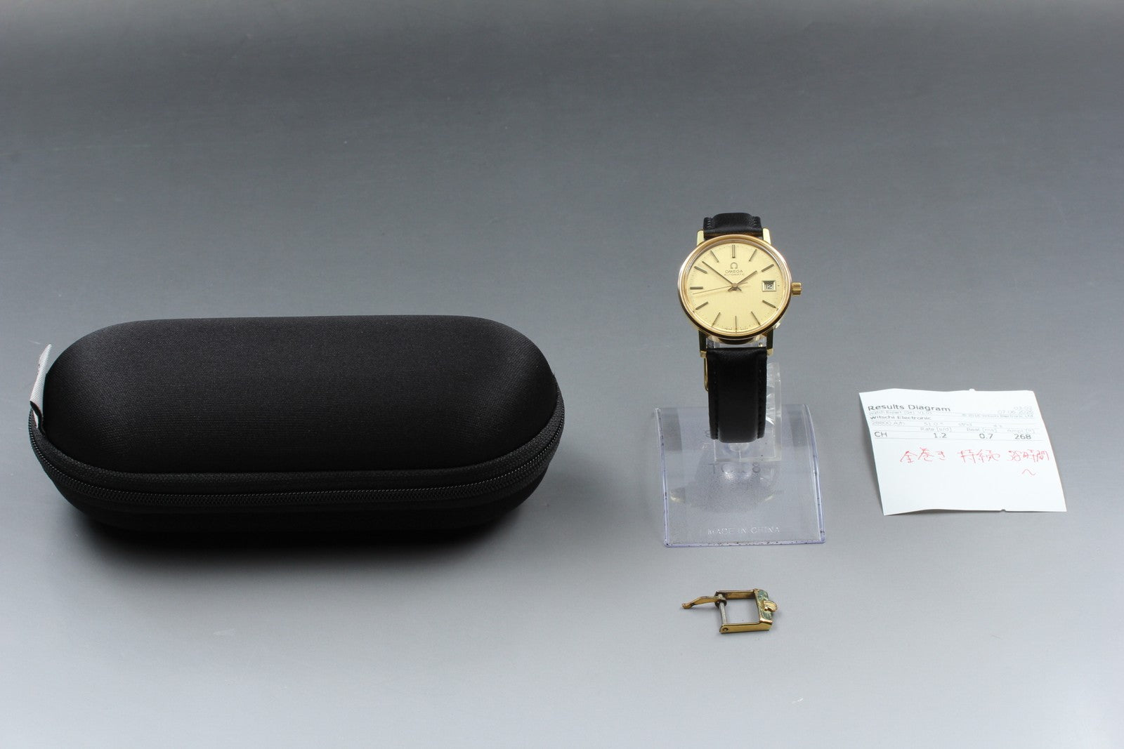 Vintage OMEGA Seamaster Gold 166.0202 Cal.1012 Date 34mm Automatic Men's Watch