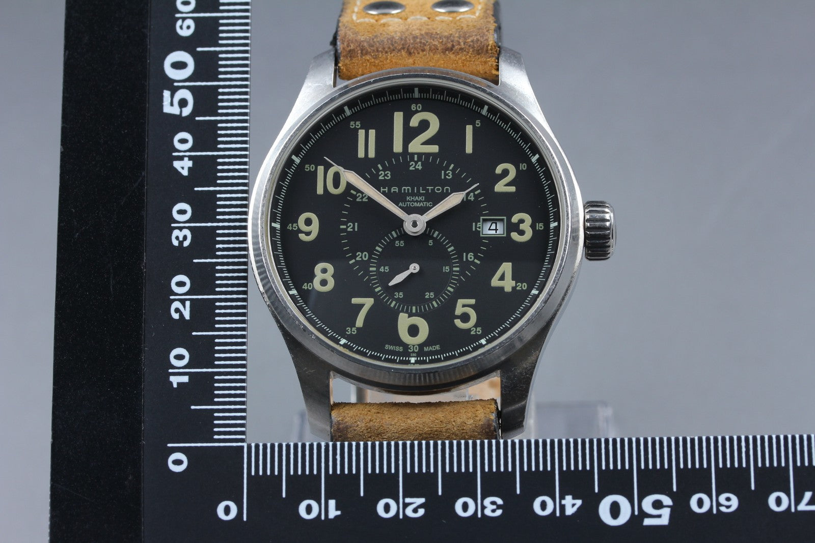 Hamilton Khaki Field H706550 H600708101 Automatic Black Men's Watch 43mm Exc+5