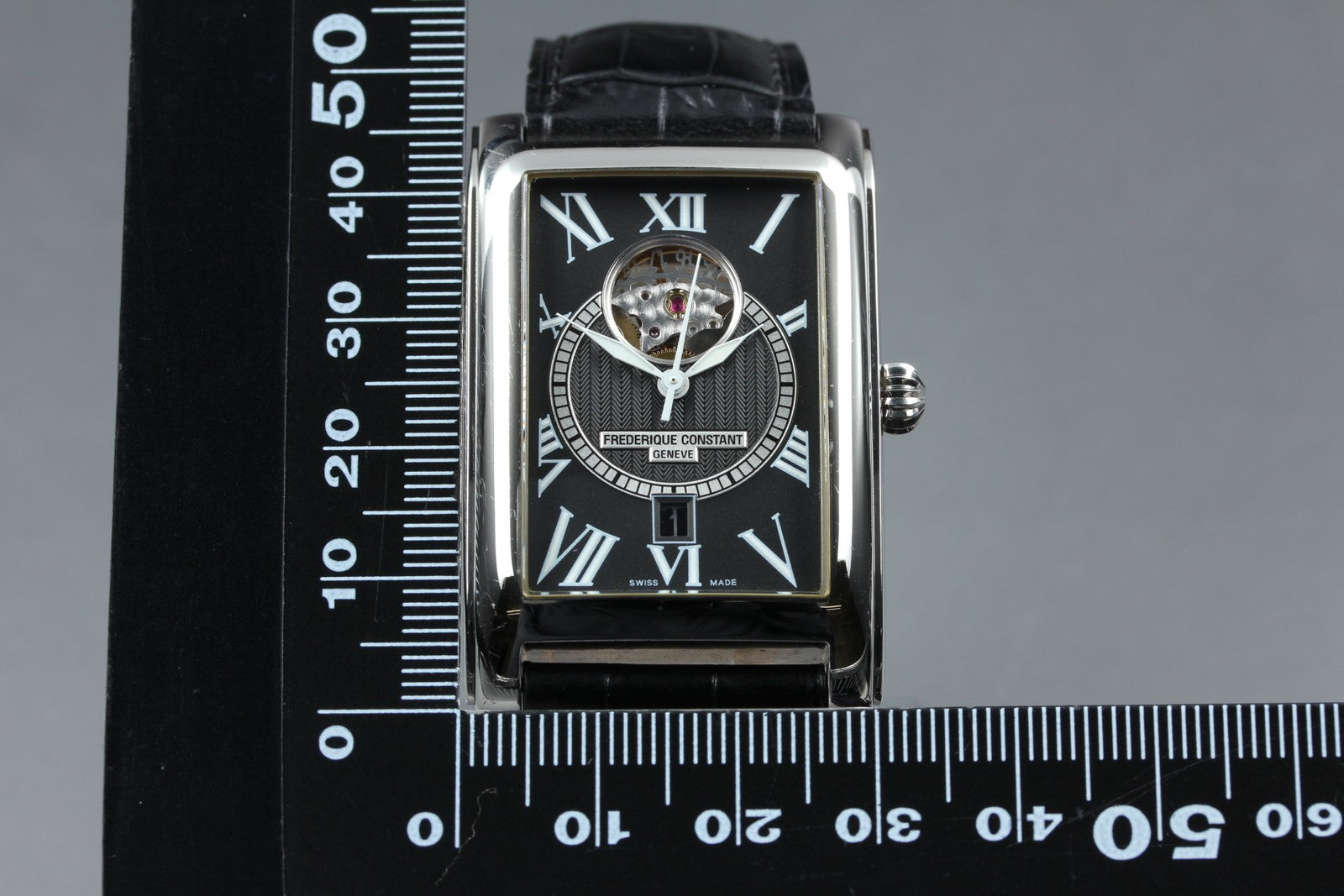 Frederique Constant Heartbeat FC-303/310/315X4C4/5/6 Black 30mm AT Men's Watch