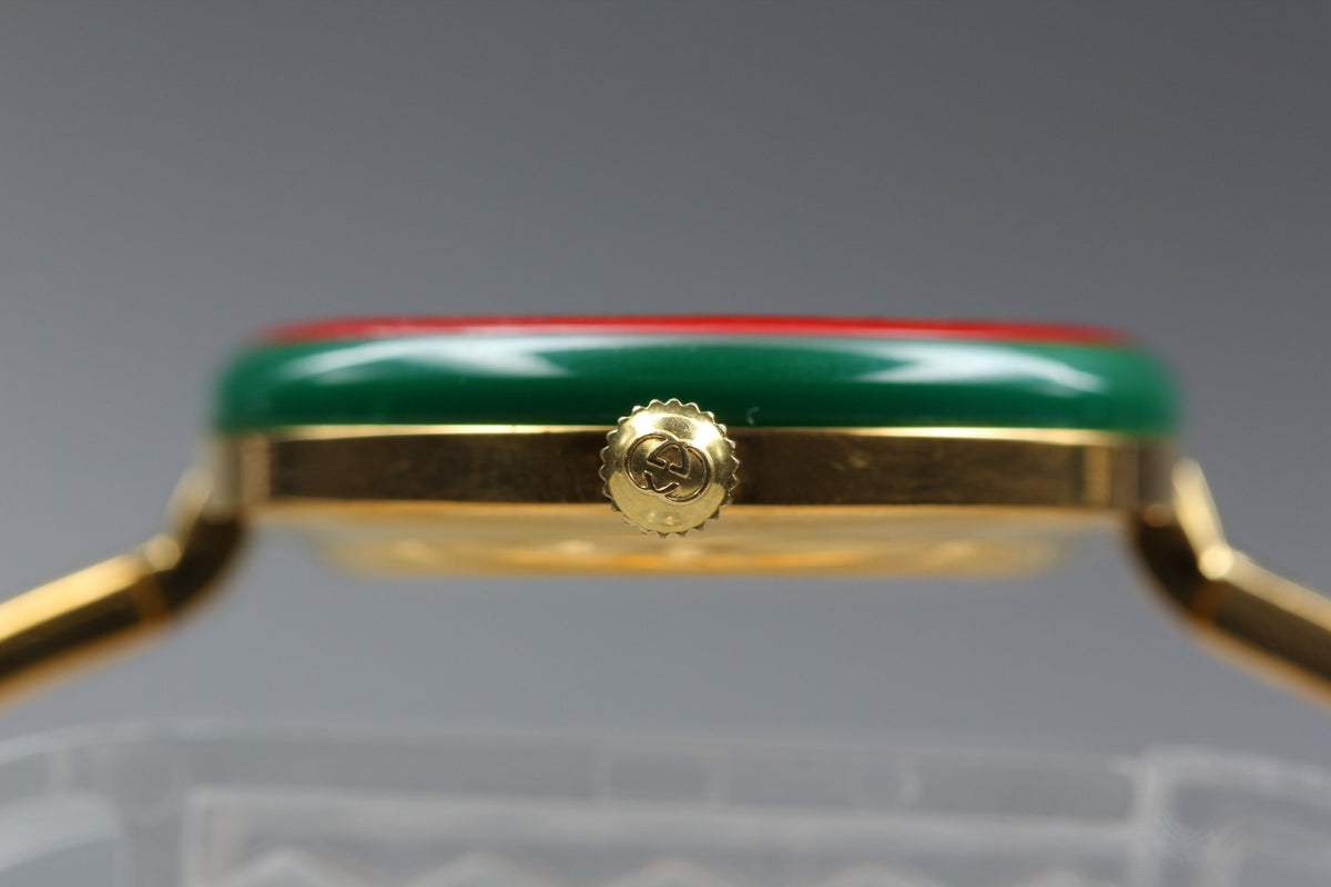Gucci Change Bezel 11/12.2 Gold Gucci Sherry Line Bezel Women's Quartz Watch