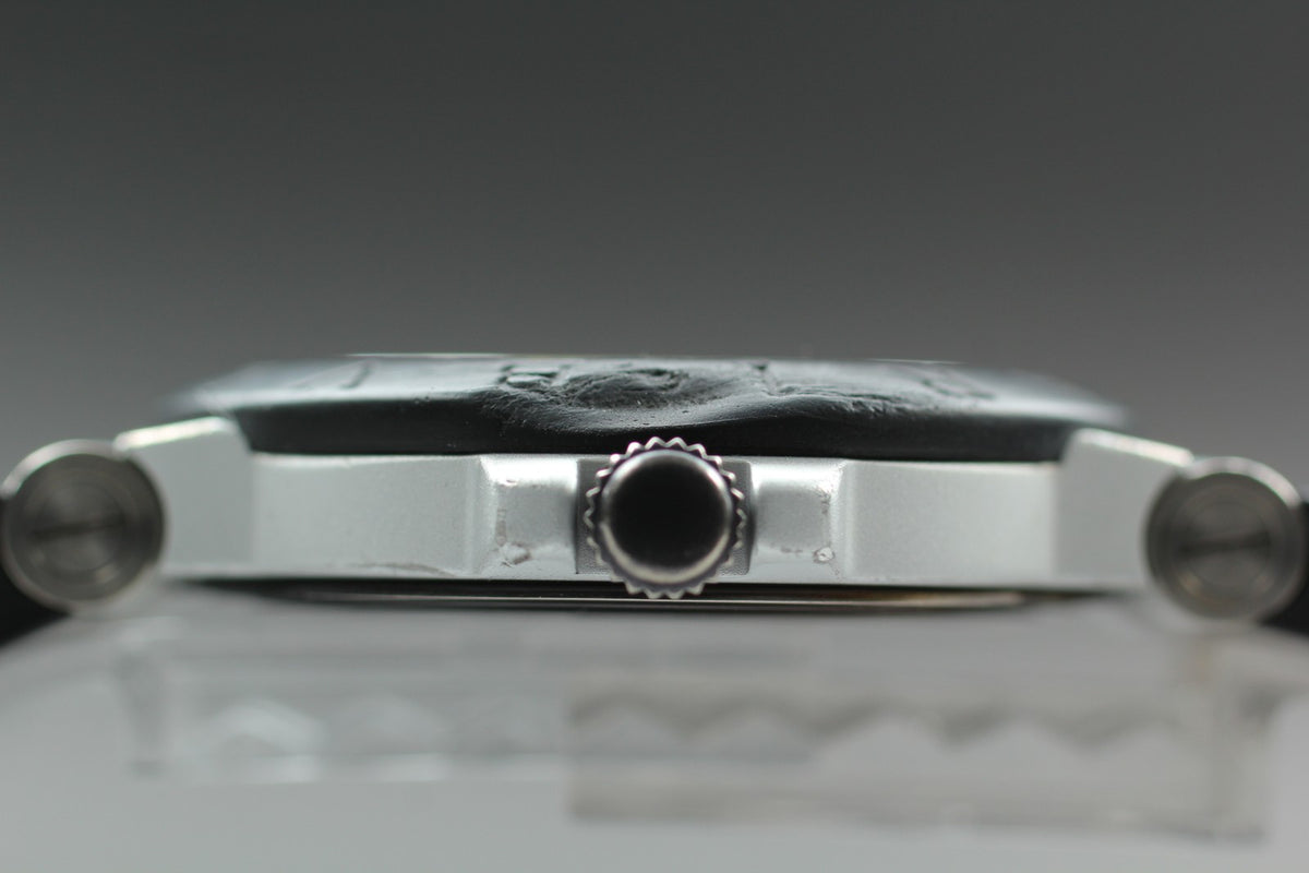 overhauled BVLGARI Aluminum AL38TA Black Men's Automatic Watch 38mm JAPAN Box