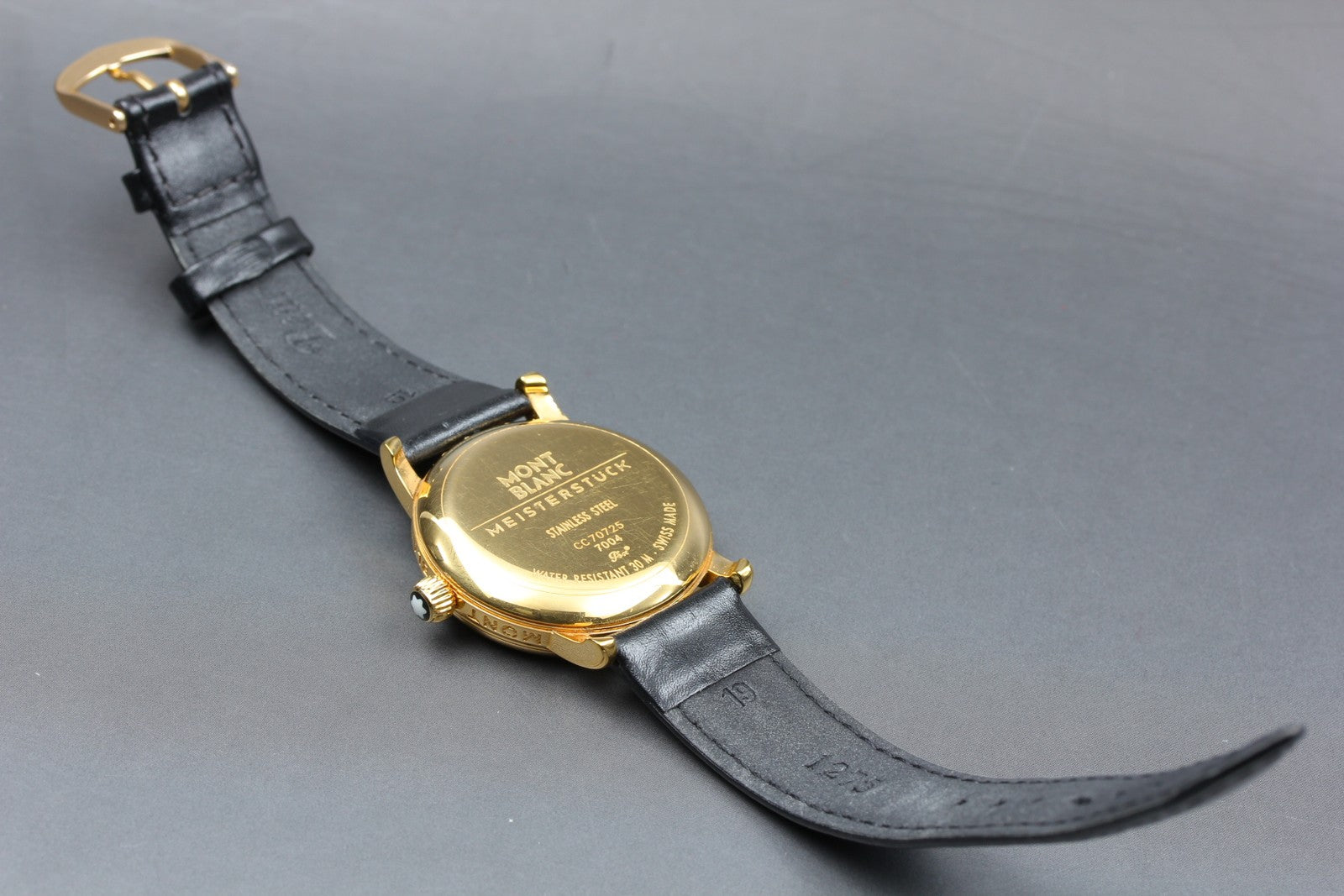 MONTBLANC Meisterstuck 7004 Automat Black Dial Men's Watch 35mm JAPAN Box