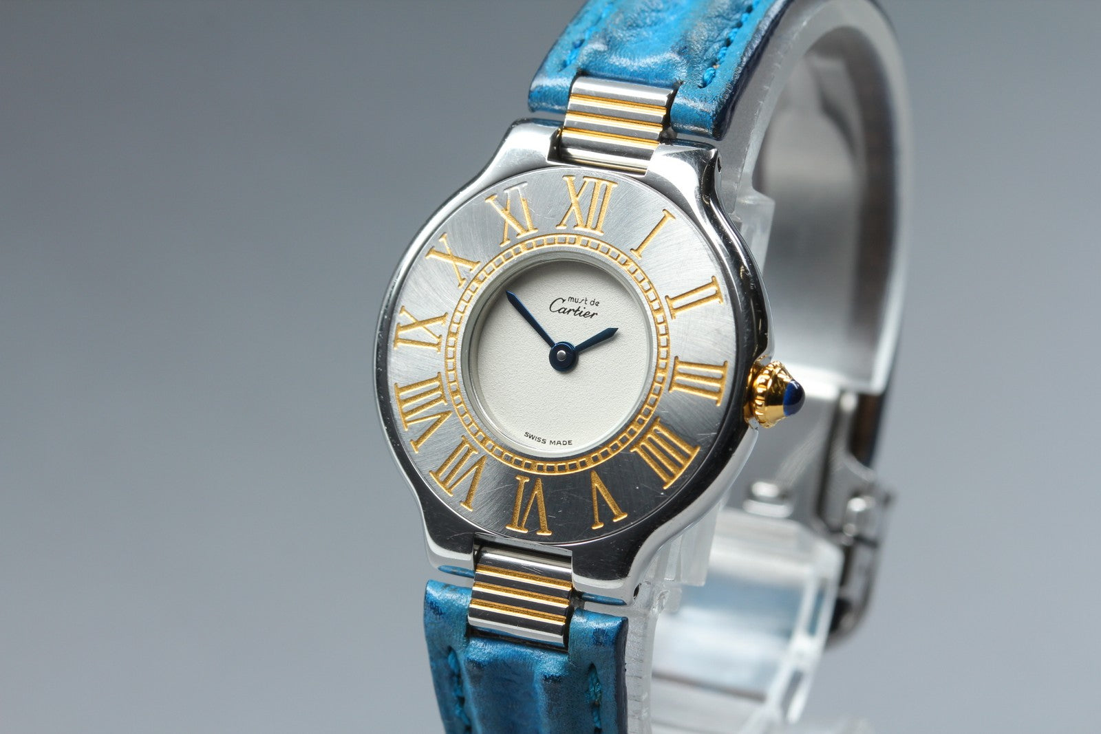 New Batt Cartier Must de Cartier 21 125000P Quartz Women's Watch From JAPAN Box
