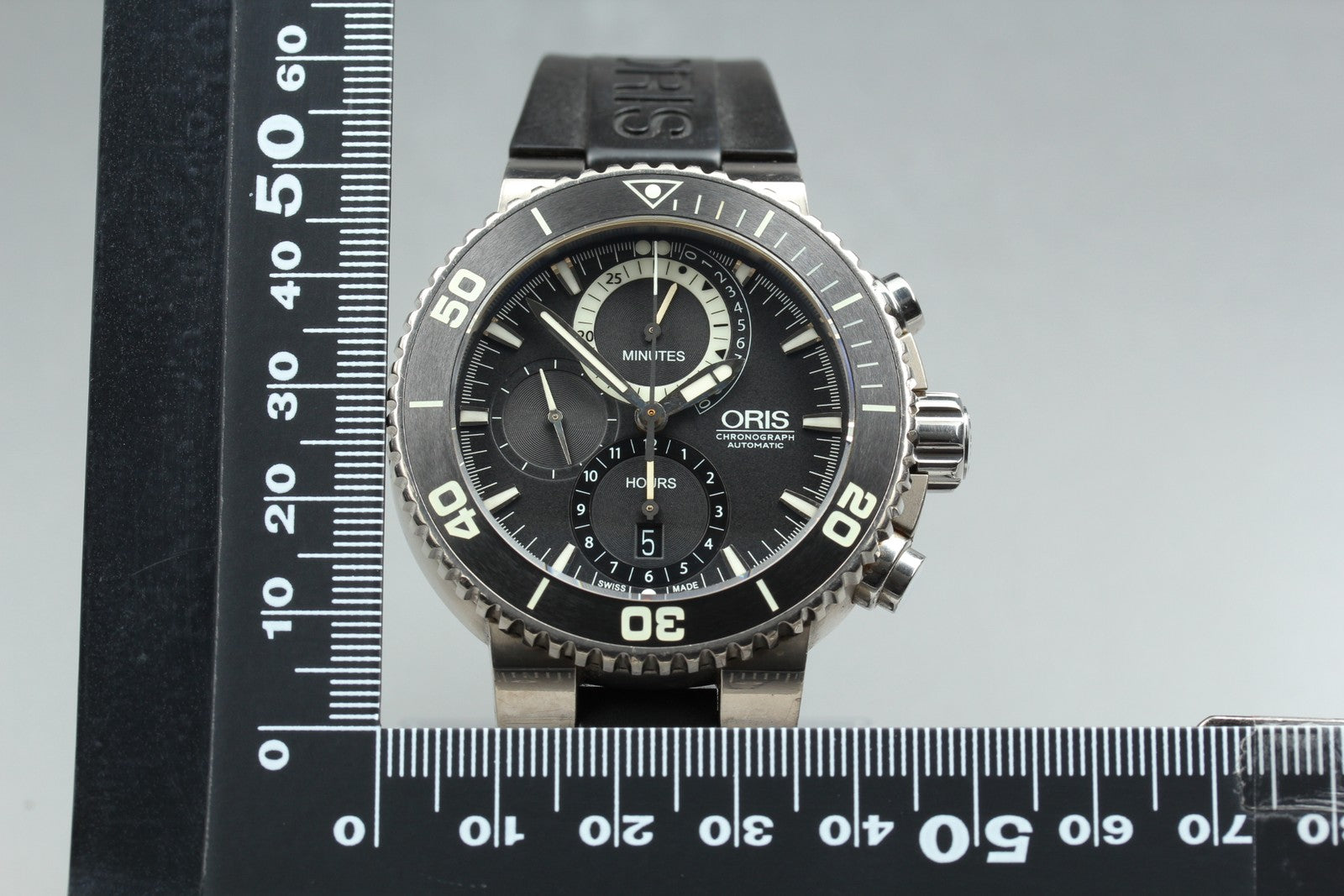 ORIS Carlos Coste Cenote Titanium 7655-71 Automatic Black Men's Watch 46mm Exc+5