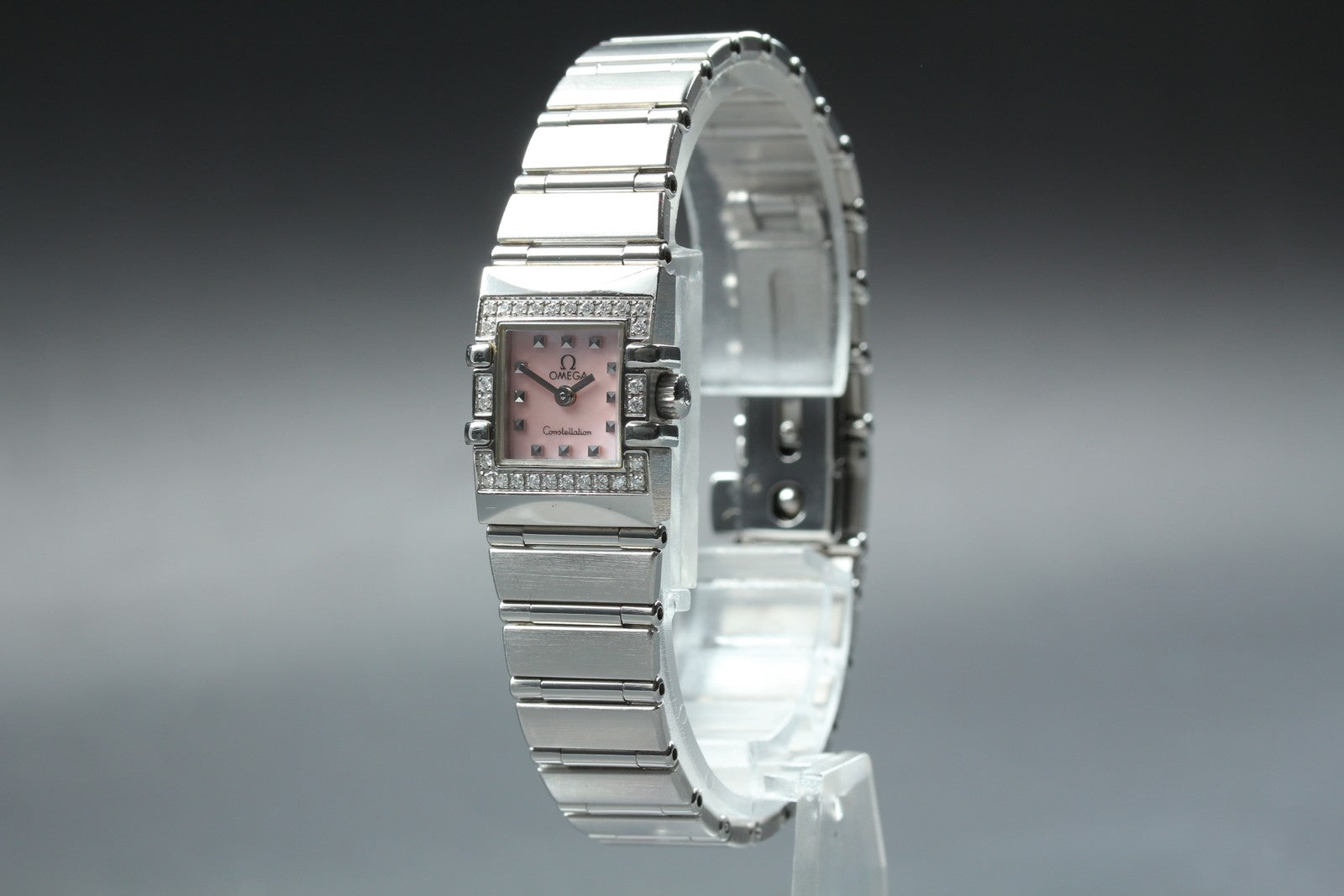 OMEGA Constellation Carré Quadra 1535.73 Quartz Women's Watch 15mm JAPAN Box