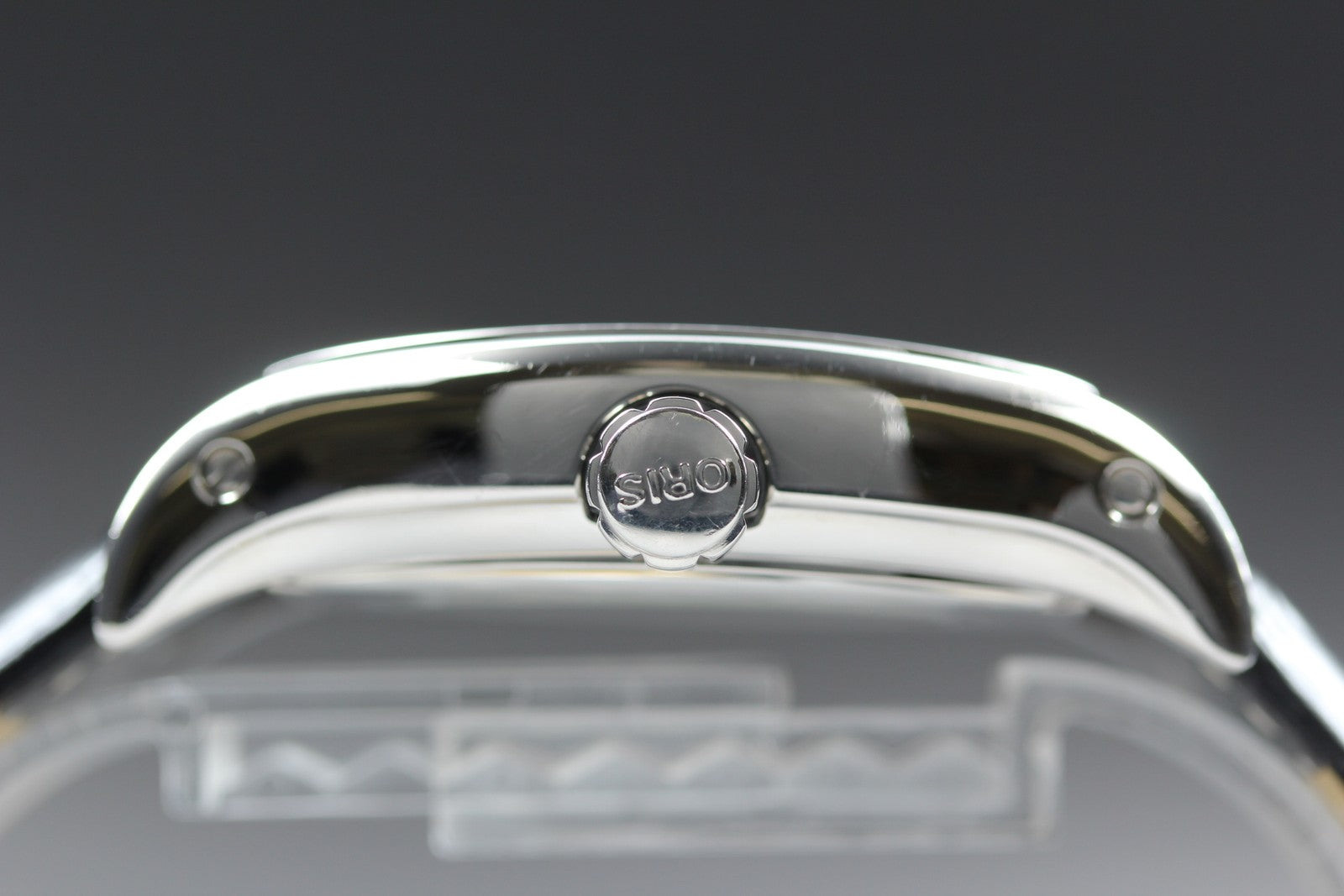 ORIS Miles Day Date 7539 Silver Black 37mm Automatic Men's Watch Japan
