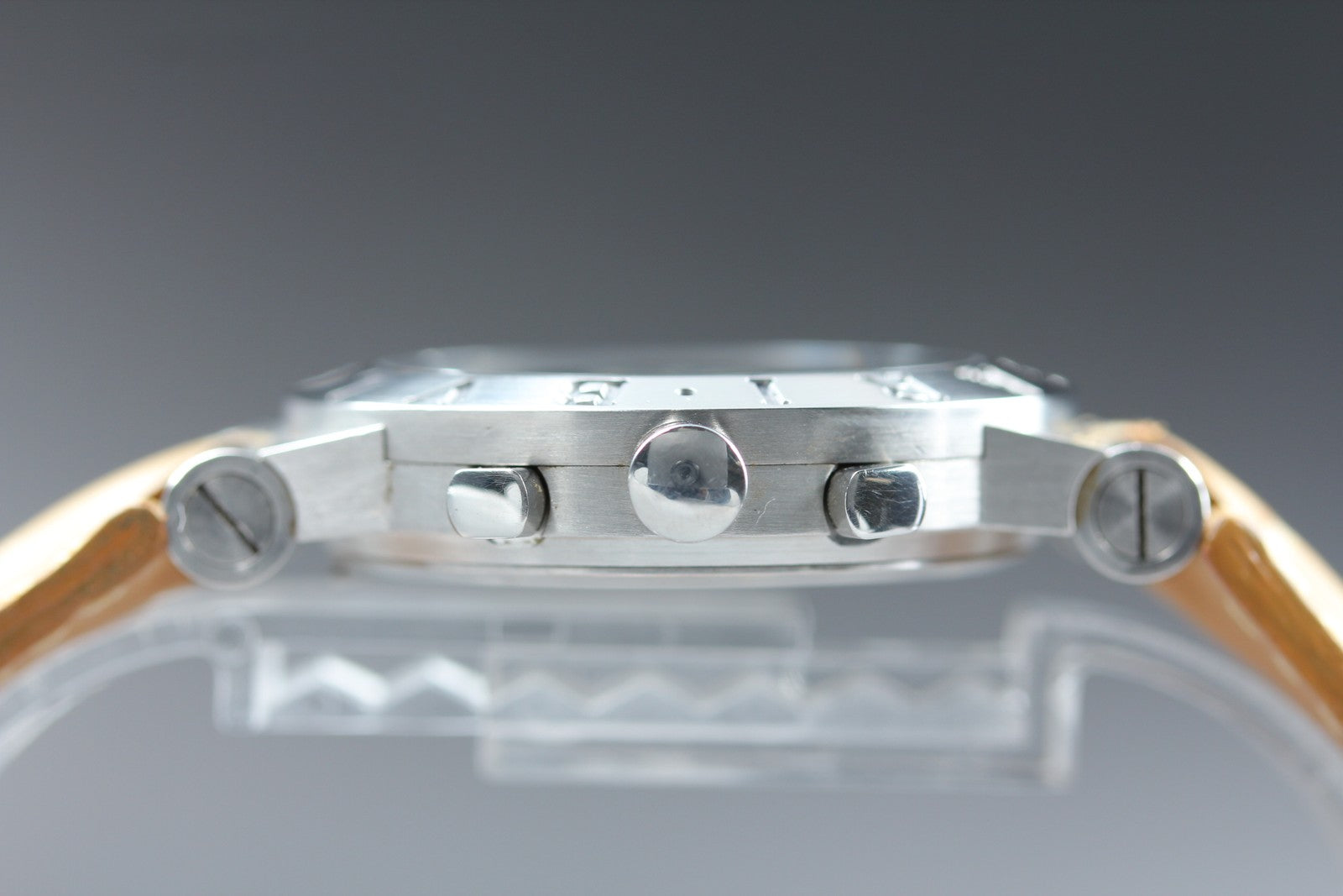 BVLGARI Diagono CH35S Quartz Chronograph Black Men's Watch 36mm JAPAN Exc+5*Box