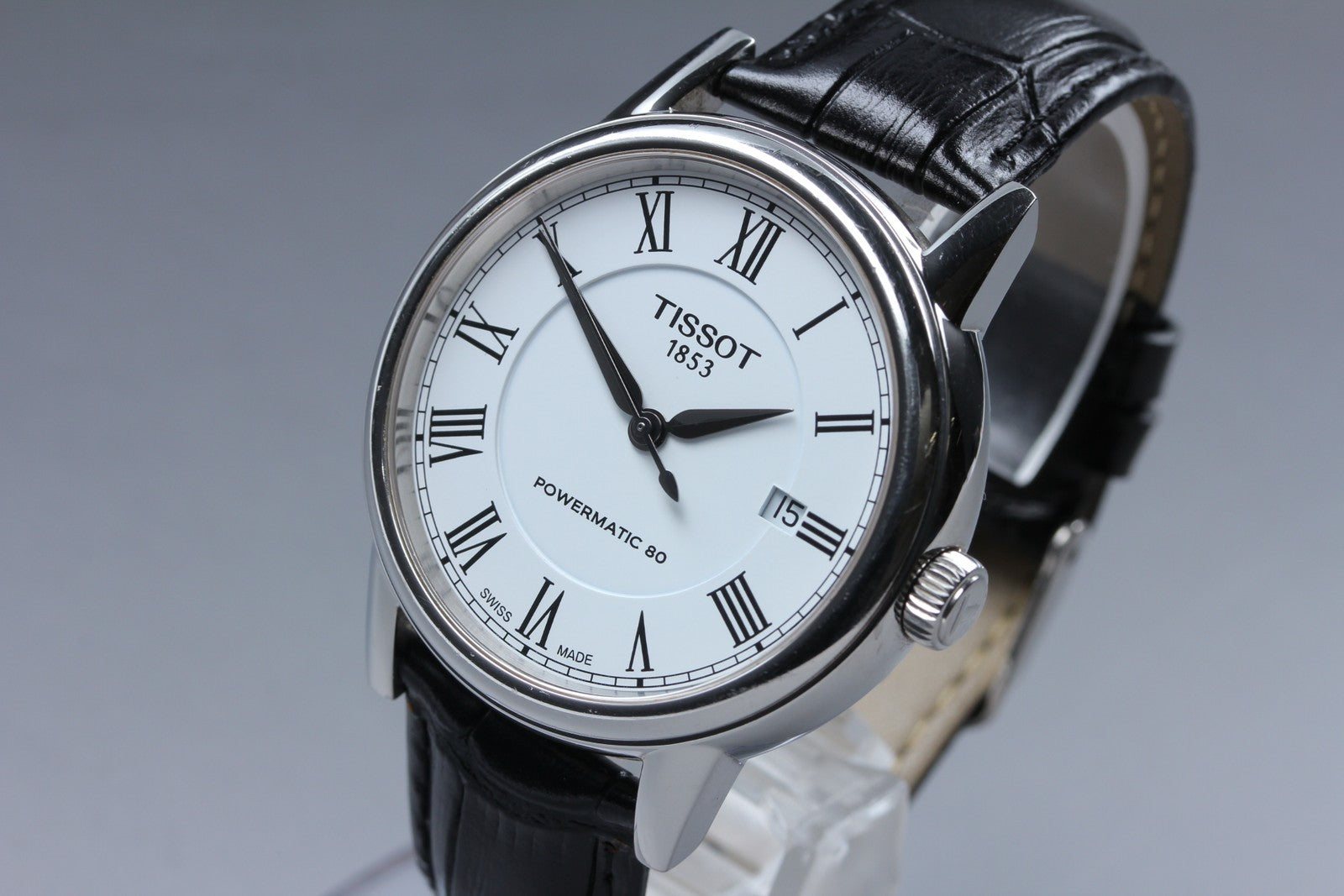 Tissot Powermatic 80 T085407A Automatic White Men's Watch 39mm JAPAN Exc+5*Box