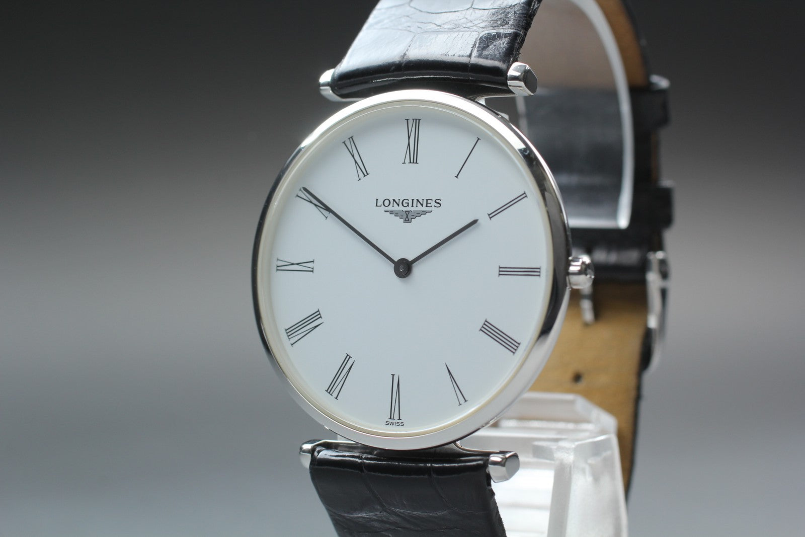 New Batt LONGINES Grand Classic L4.755.4 Quartz White Men's Watch 36mm Exc+5*Box