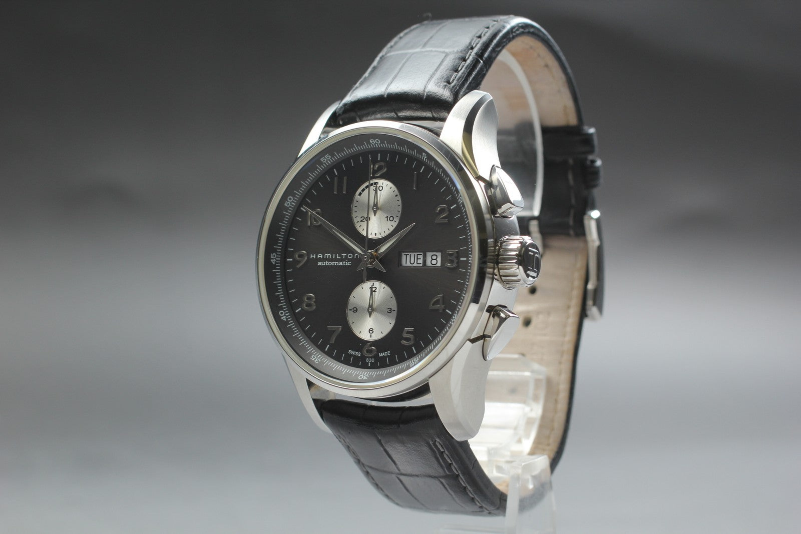 Exc+5* Box HAMILTON Jazzmaster Maestro H327660 Automatic Black Men's Watch JP