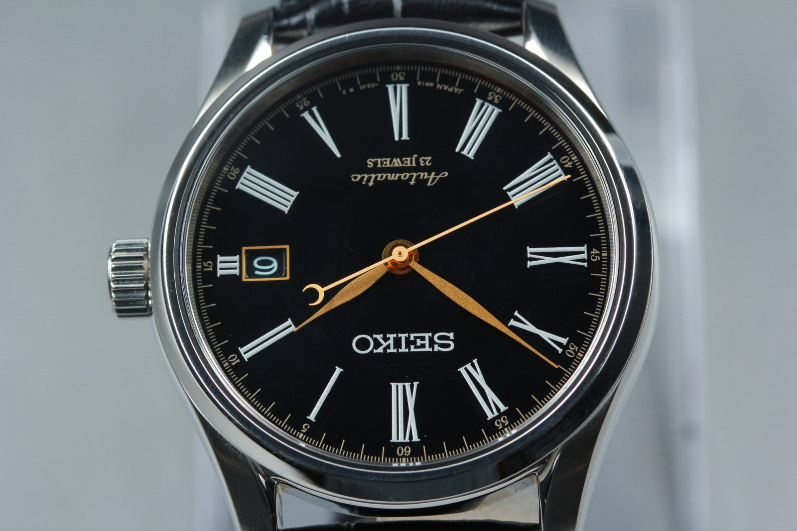 SEIKO 6R15-03E0 SARX029 Presage Black Dial Automatic Date Men's Watch 40mm Exc+5