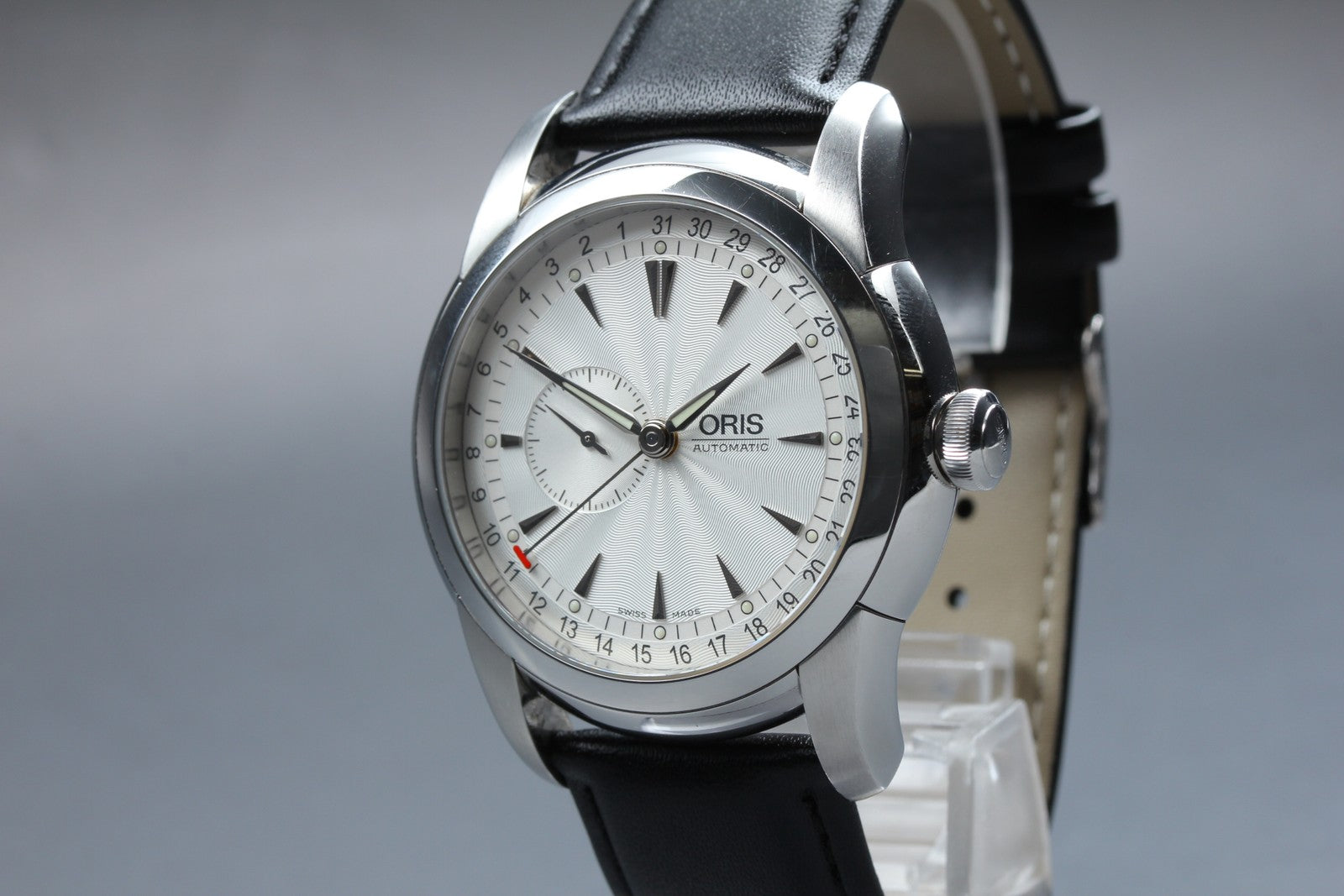 ORIS Artelier 7545 Silver Dial Automatic Small Second Men's Watch 44mm Exc+5 JP