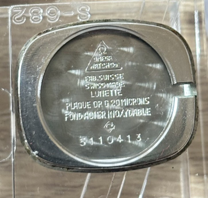 Vintage Exc+5 Box OMEGA De Ville Cal.625 511.0413 24mm Gold Manual Women's Watch