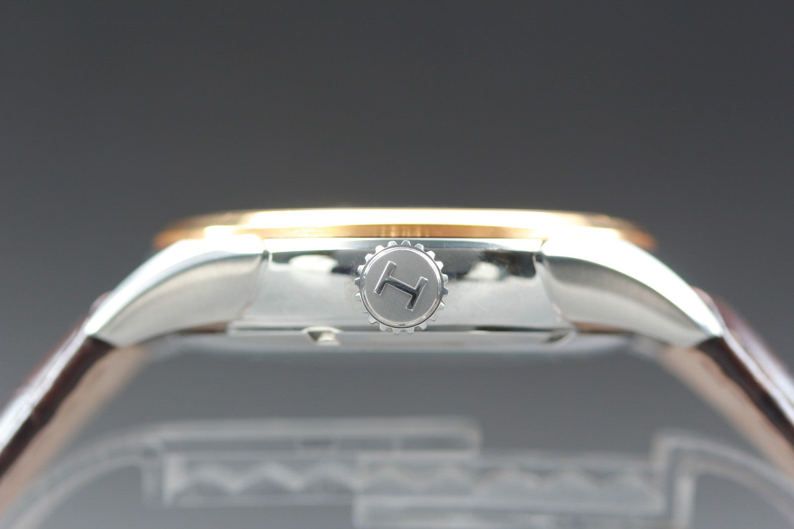 Hamilton Jazzmaster H425250 Silver Automat Day/Date Men's Watch 42mm JAPAN