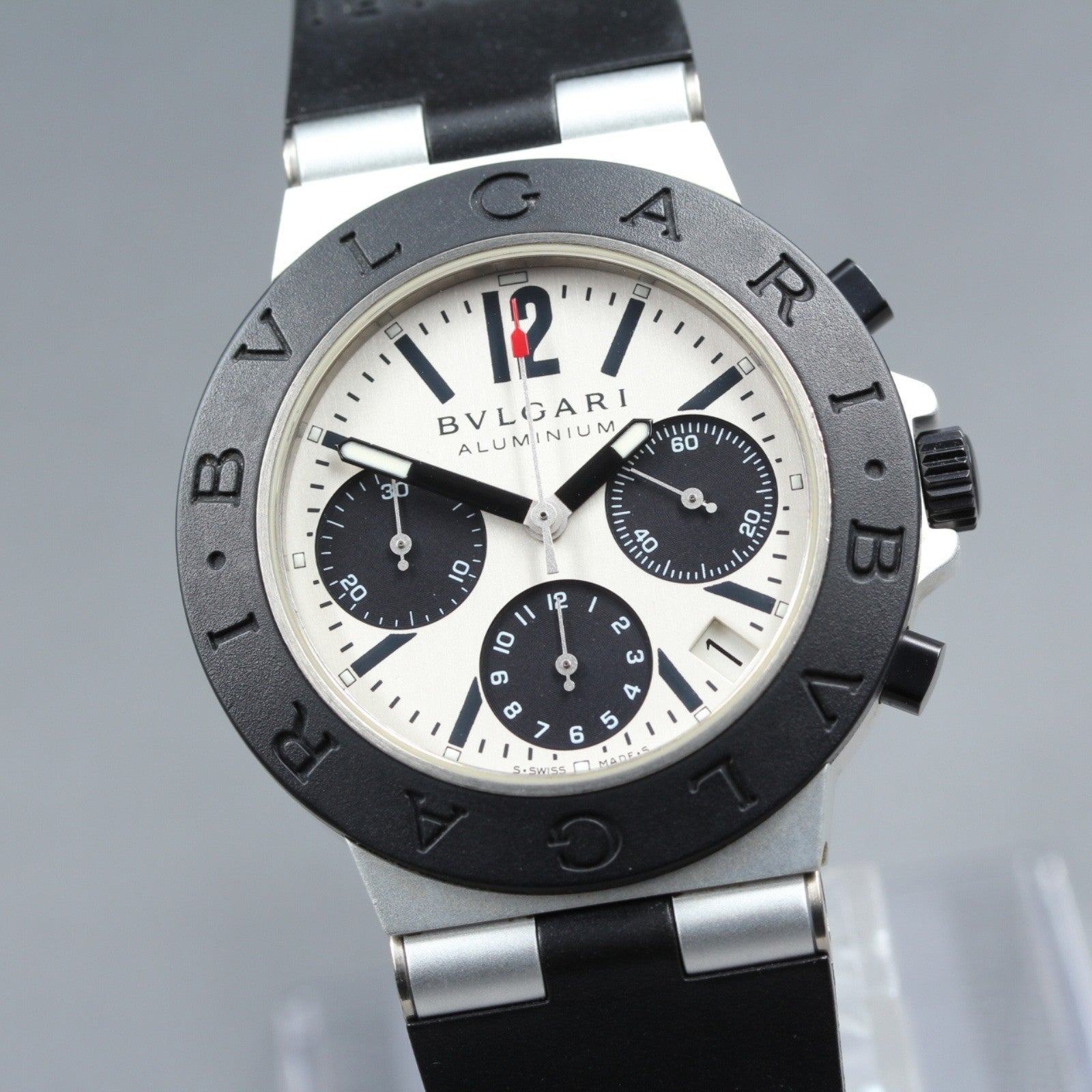 BVLGARI Diagono AC38TA Automatic Chronograph Men's Watch 38mm JAPAN Box