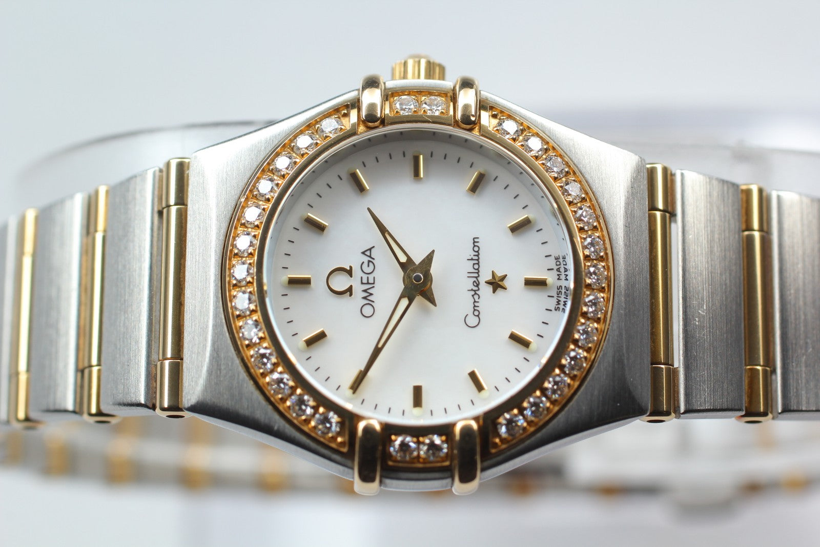 OMEGA Constellation Mini 895.1203 Cal.1456 Diamond 22mm Quartz Womens Watch
