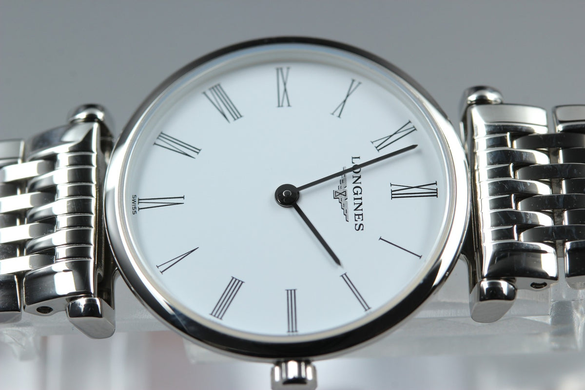 LONGINES La Grande Classique L4.209.4 Quartz White Women's Watch 24mm JAPAN Box