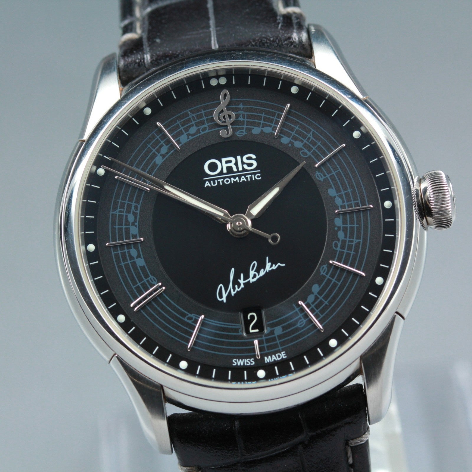 Oris Chet Baker Limited Edition 7591-84 Automatic Black Men's Watch 40mm Exc+5
