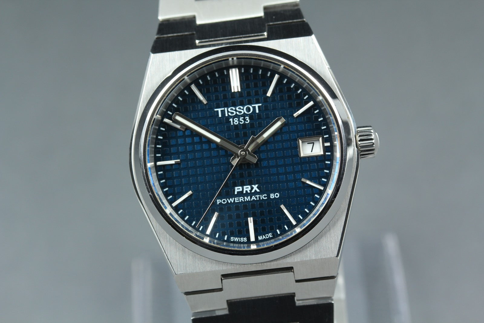 Tissot PRX Powermatic 80 T137207A Automatic Blue Dial Men's Watch 35mm JP JAPAN