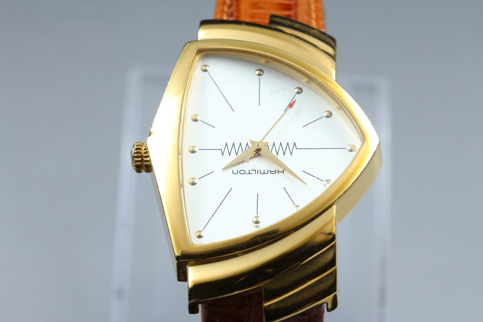 New Batt Hamilton Ventura H243010 Quartz White Dial Men's Watch 32mm Exc+4*Box