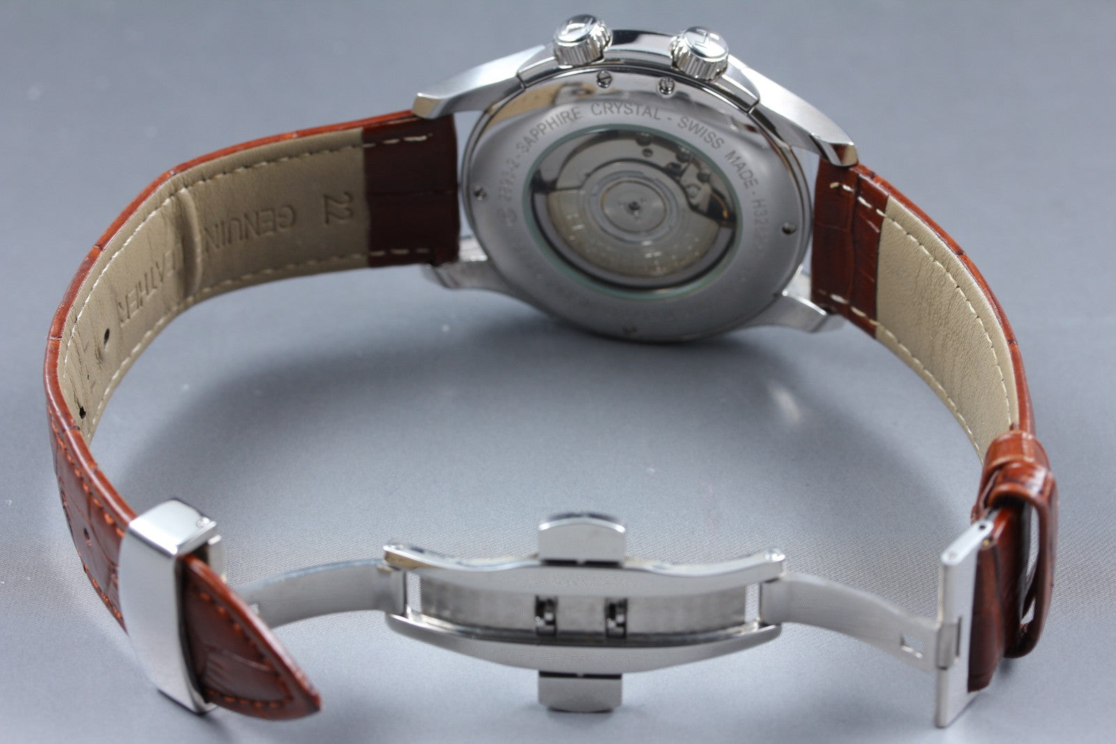 HAMILTON Jazzmaster Traveler H326250 Silver Mens Date Automatic GMT Watch Exc+5