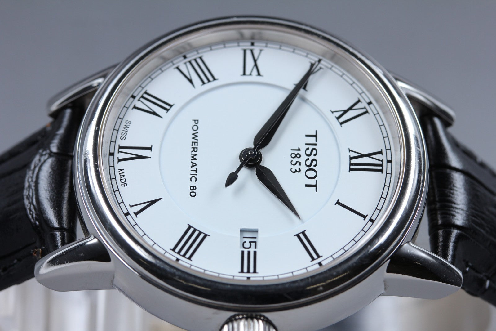 Tissot Powermatic 80 T085407A Automatic White Men's Watch 39mm JAPAN Exc+5*Box