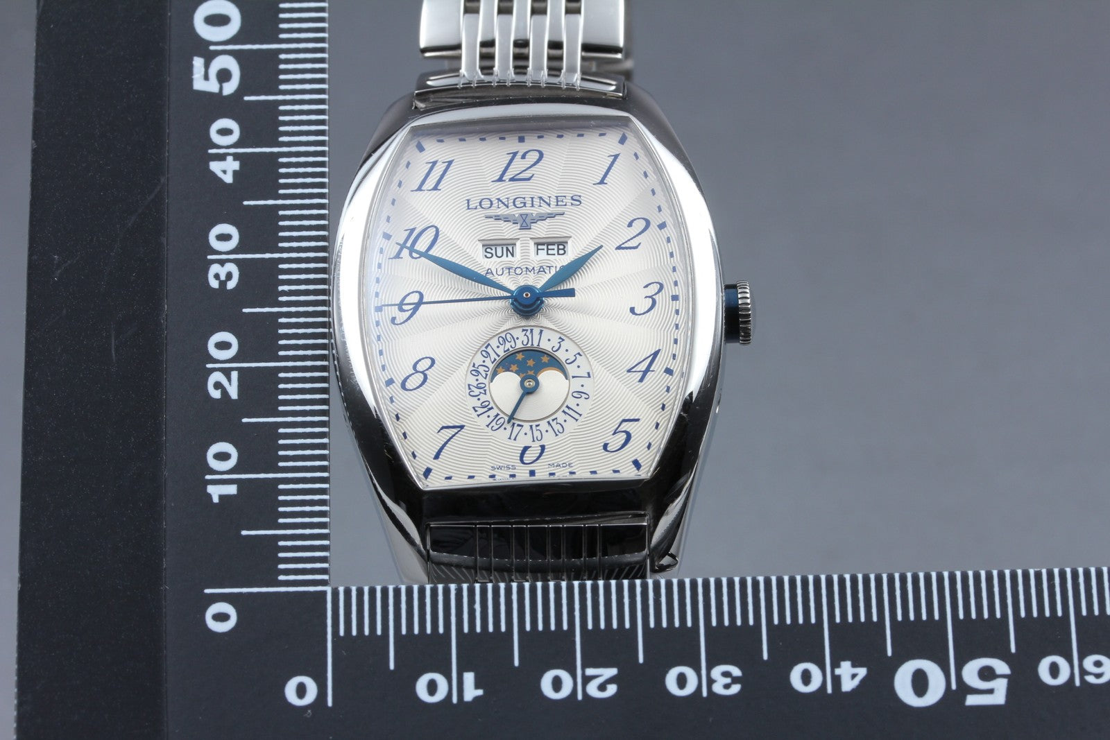 Exc+5*Box LONGINES Longines Evidenza L2.671.4 White Automatic Men's Watch 33mm