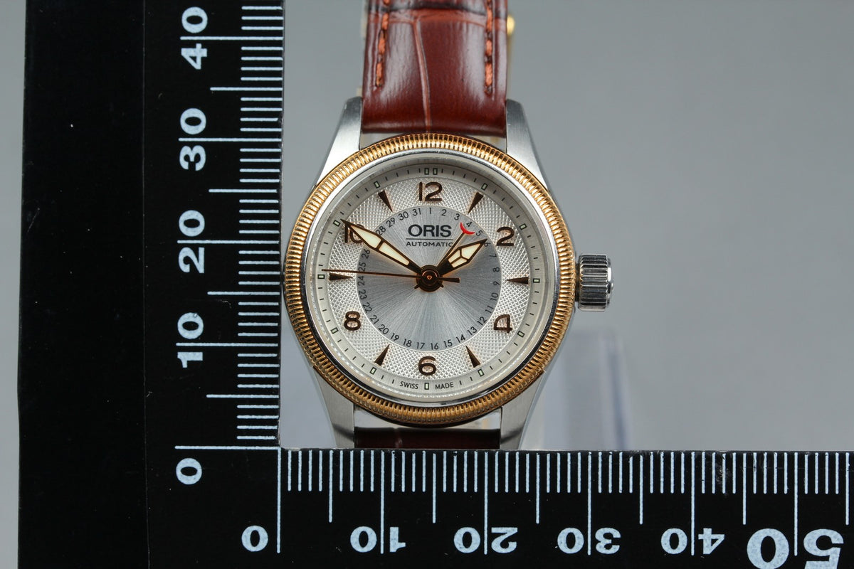 ORIS Big Crown Pointer Date 7680A Silver Dial Brown 28mm Automatic Women's Watch