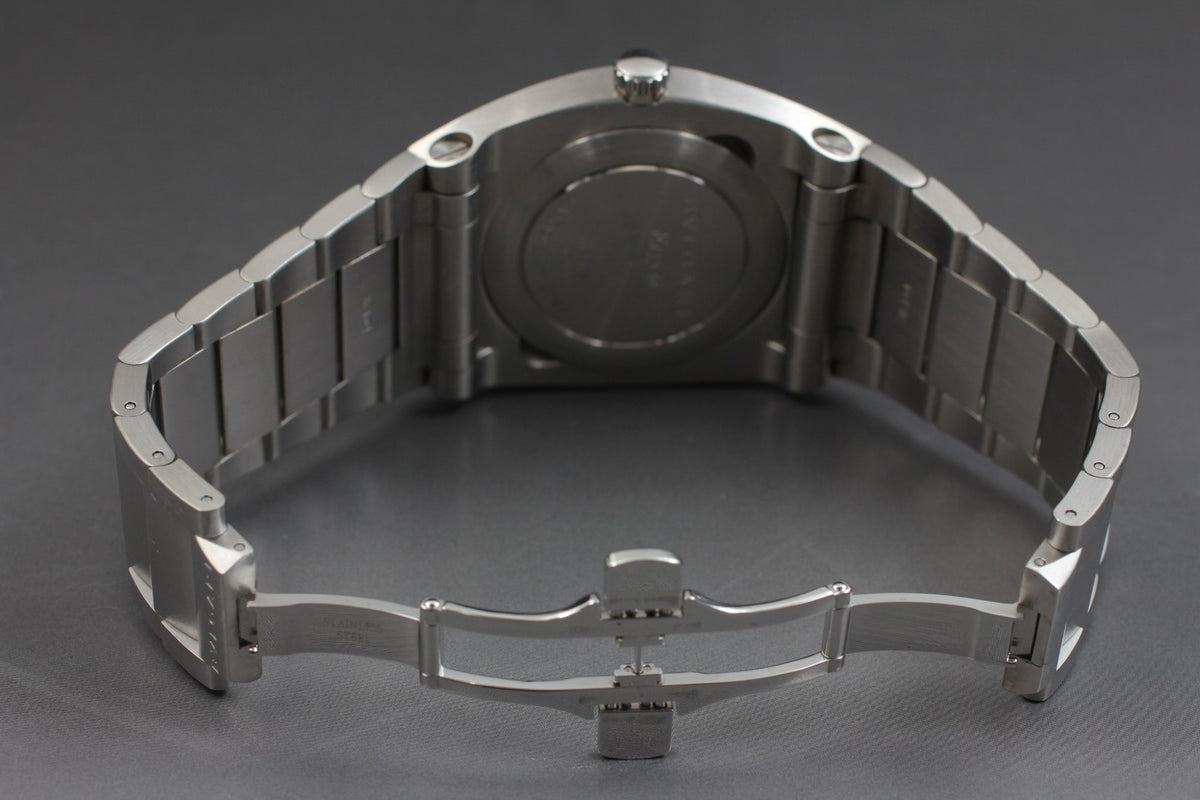 BVLGARI Ergon EG40S Black Dial Automatic Date Boy's Watch 40mm From JAPAN Box