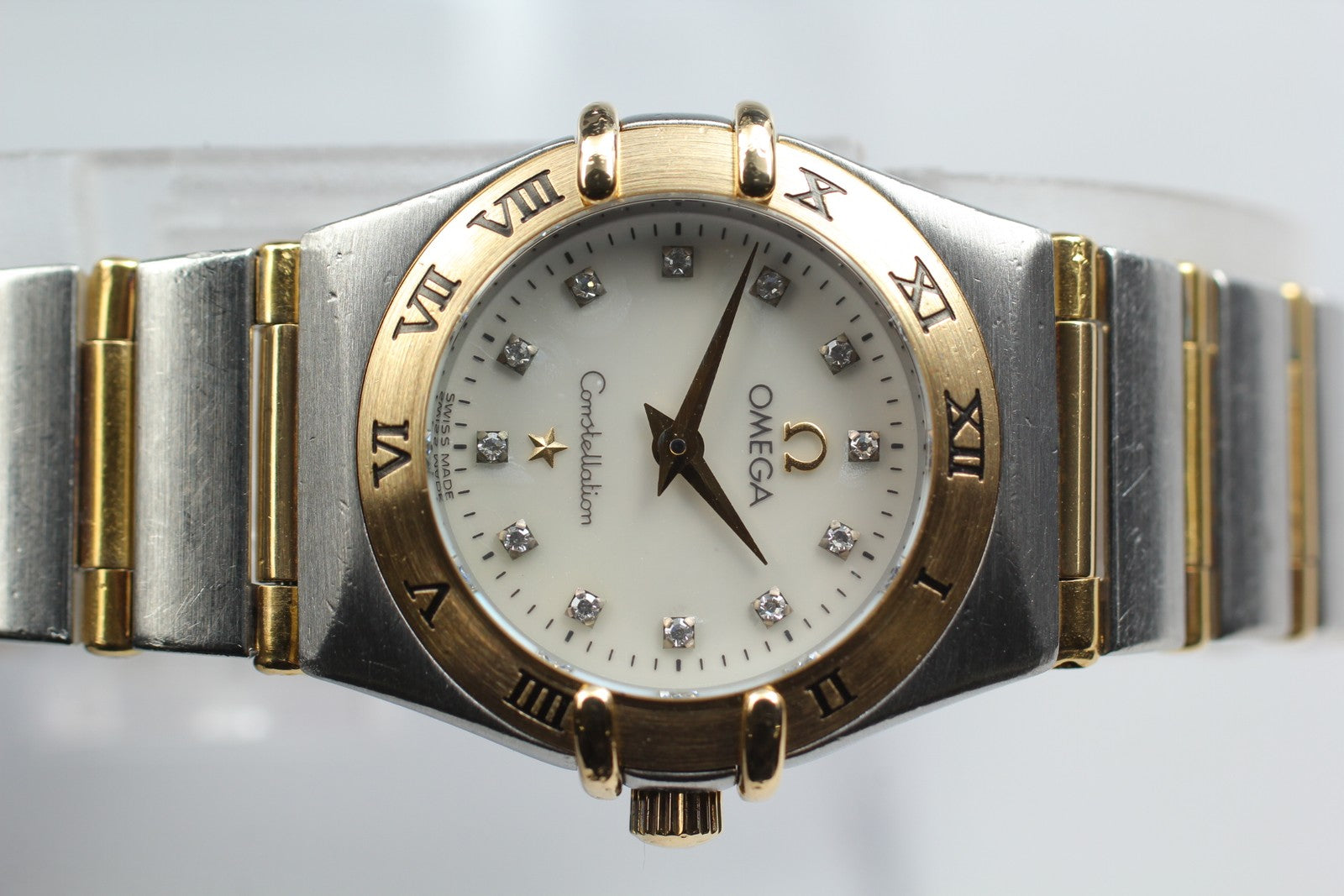 OMEGA Constellation Mini 795.1203 12P Diamond 22mm Gold Quartz Women's Watch