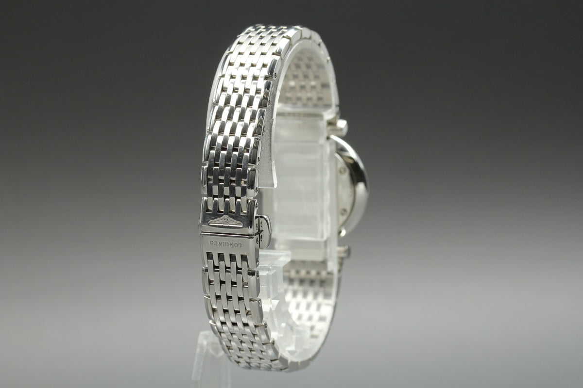 LONGINES La Grande Classique L4.209.4 Black 12P Diamond 23mm Women's Qz Watch