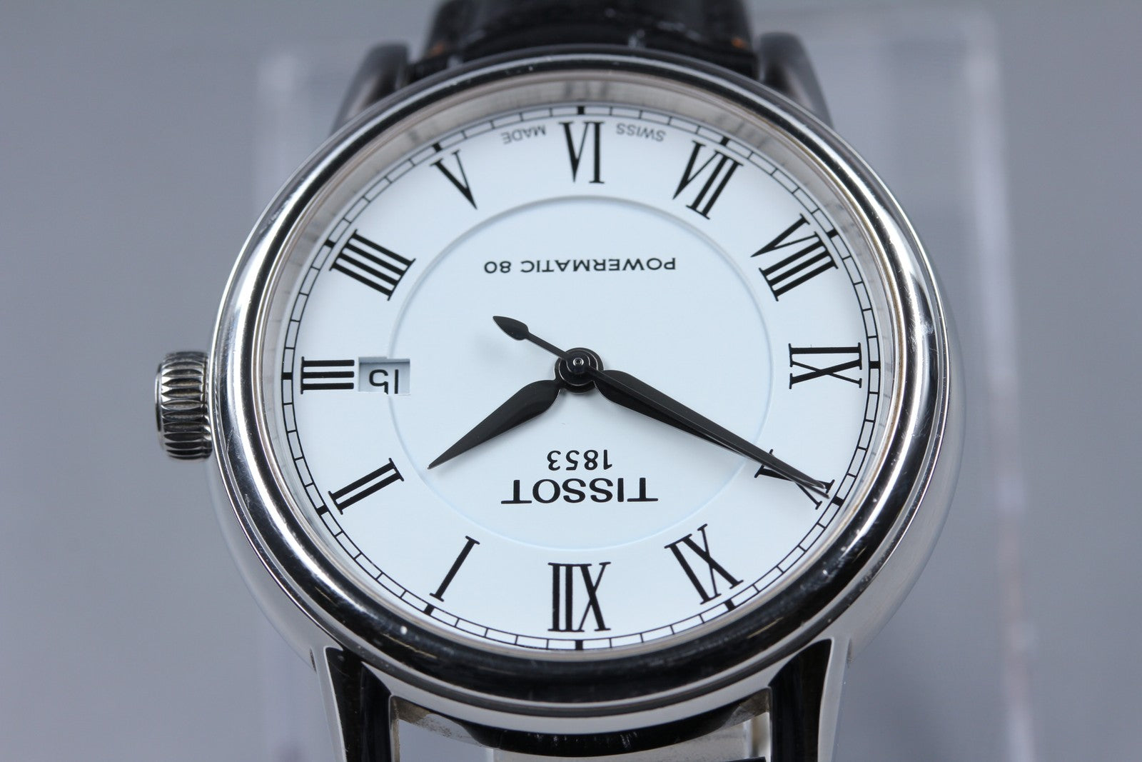 Tissot Powermatic 80 T085407A Automatic White Men's Watch 39mm JAPAN Exc+5*Box