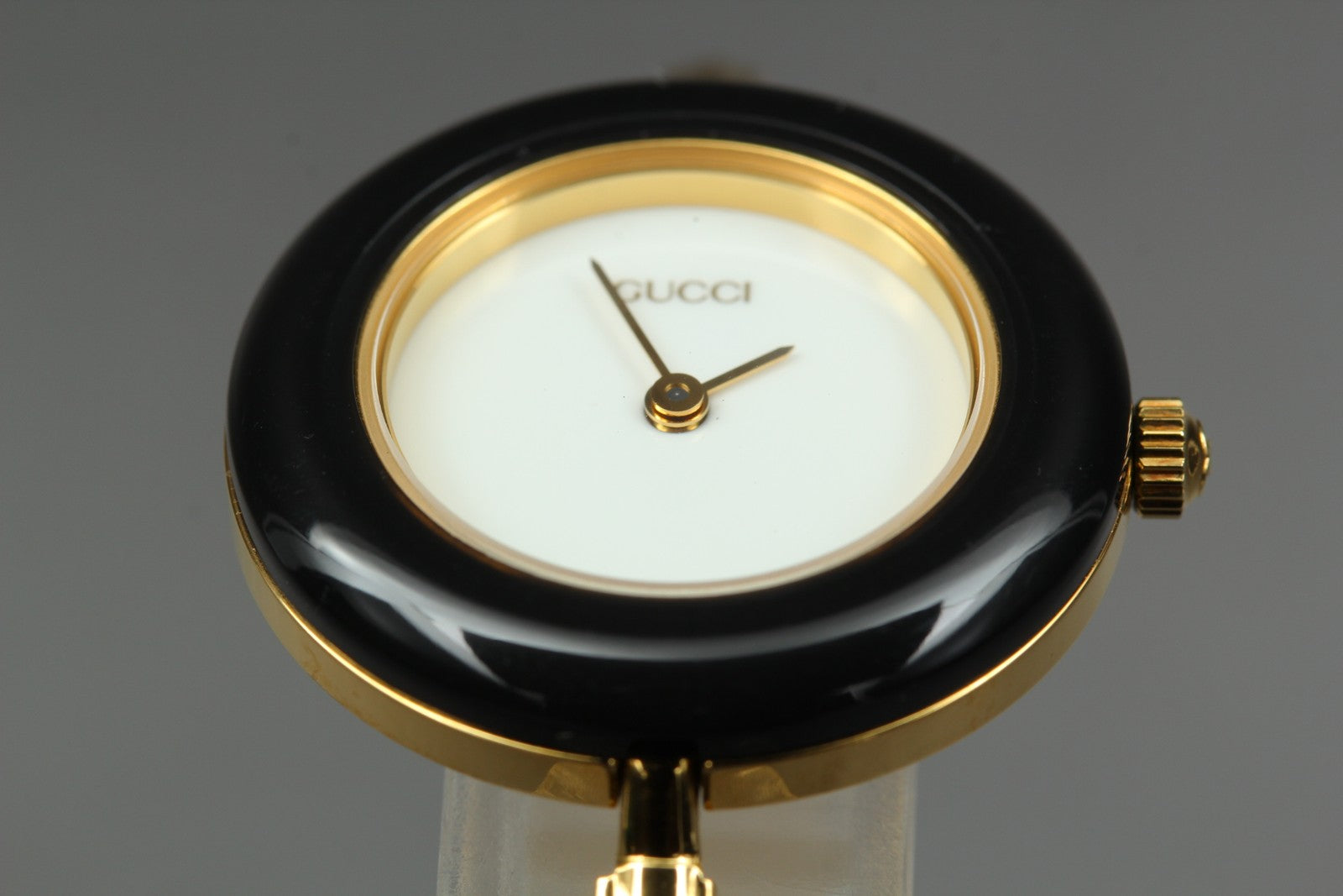 New Batt Gucci Change Bezel 11/12.2 12Color Women's White Quartz Watch JP N MINT