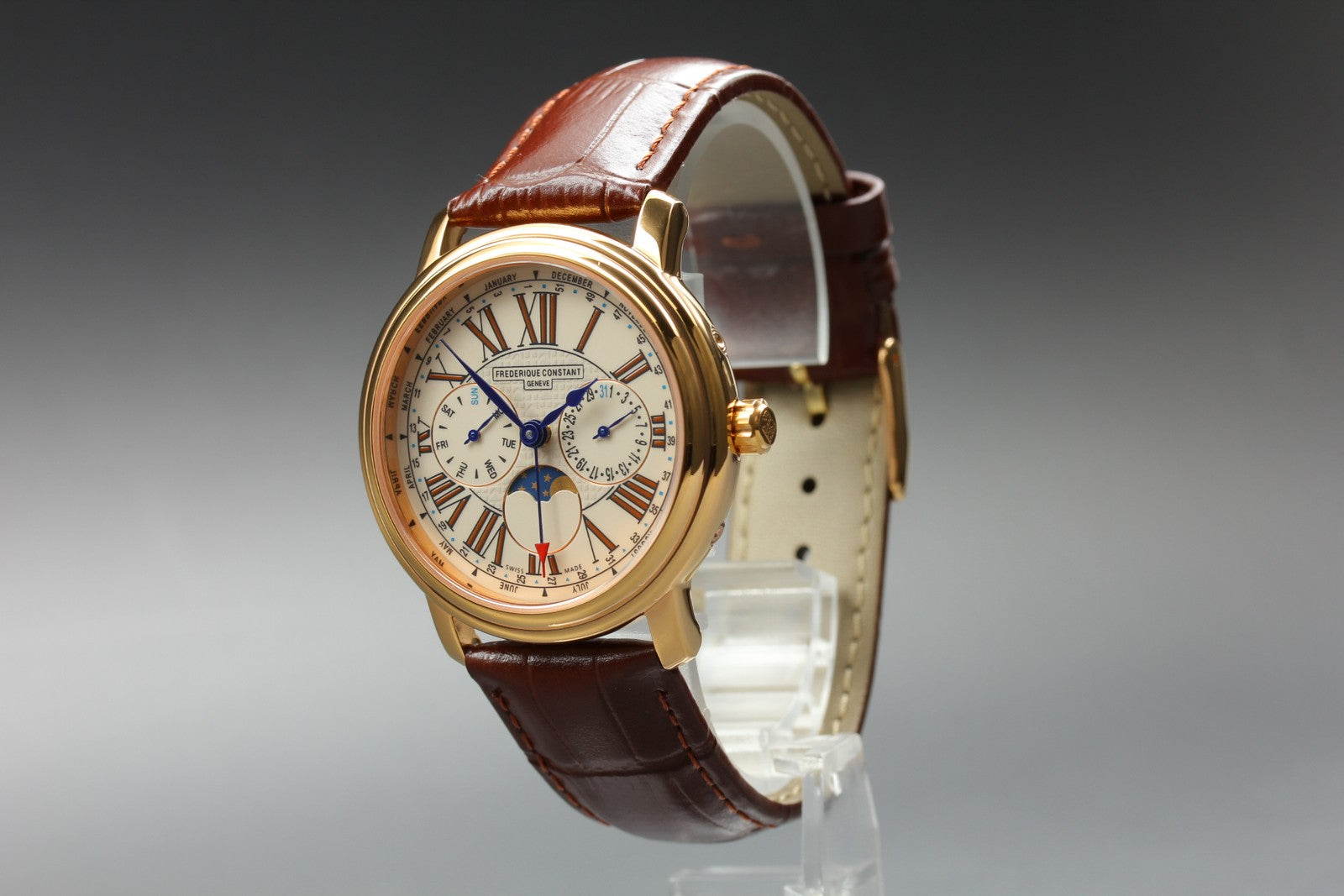 Overhauled FREDERIQUE CONSTANT FC-270X3P4/5/6 Quartz Men's Watch 38mm JAPAN